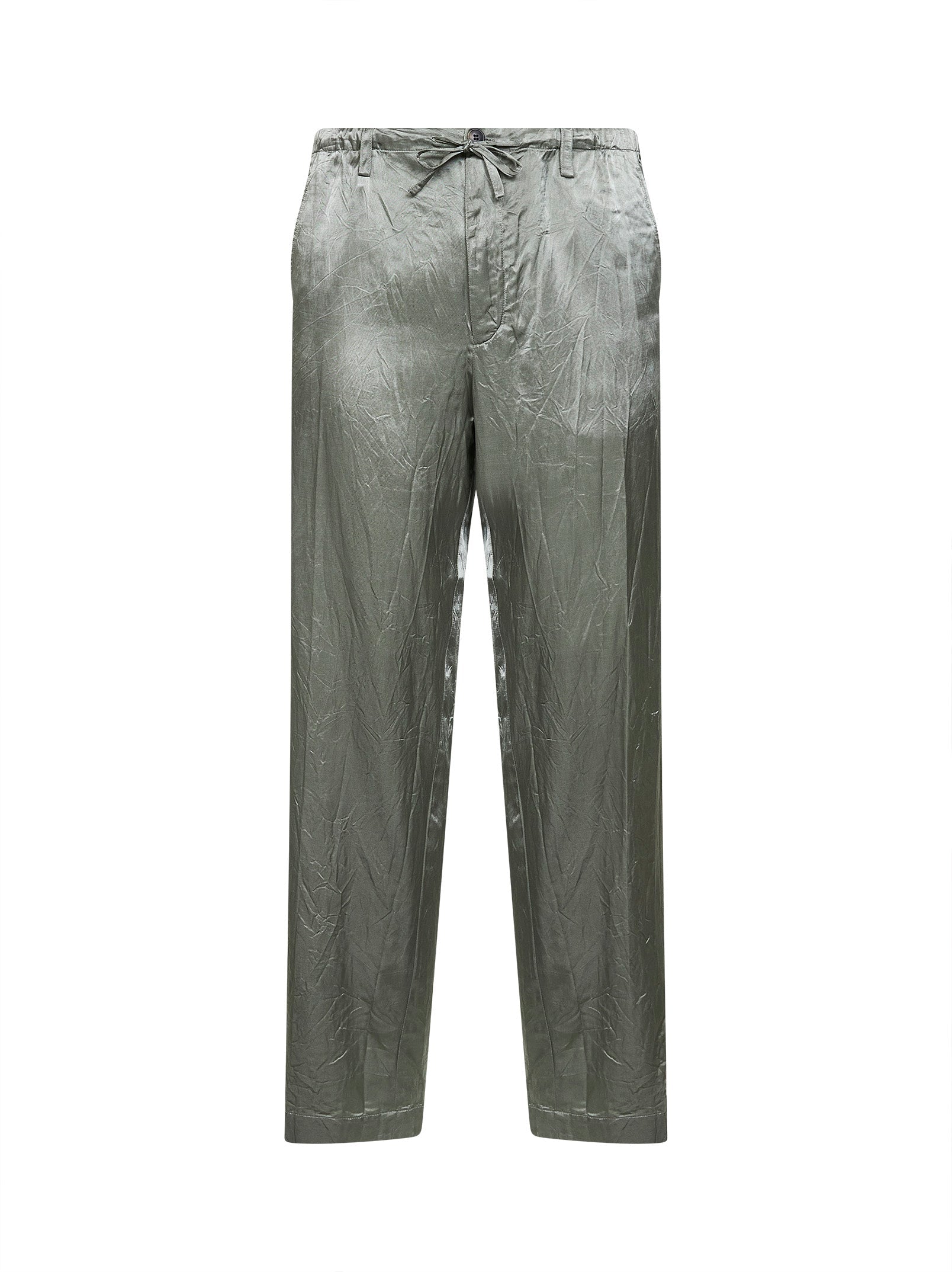 Dries Van Noten Men Mint Green Viscose And Cotton Straight-Leg Trousers DRIES VAN NOTEN