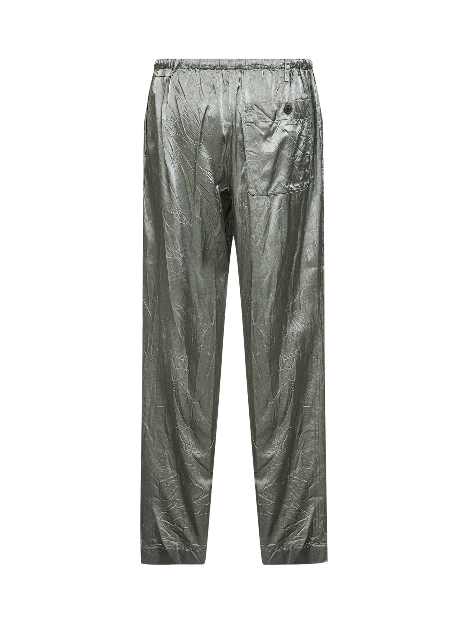 Dries Van Noten Men Mint Green Viscose And Cotton Straight-Leg Trousers DRIES VAN NOTEN