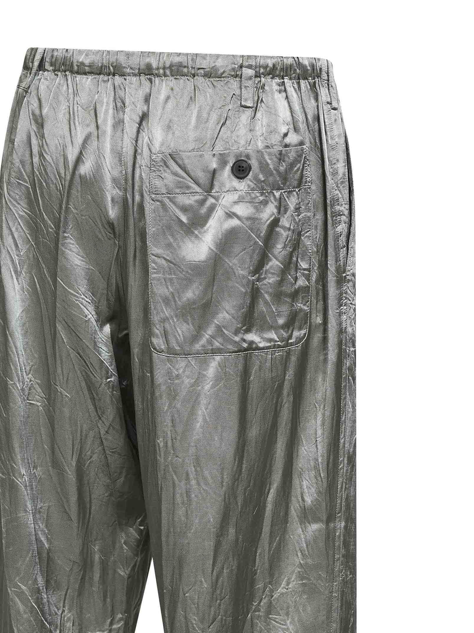 Dries Van Noten Men Mint Green Viscose And Cotton Straight-Leg Trousers DRIES VAN NOTEN