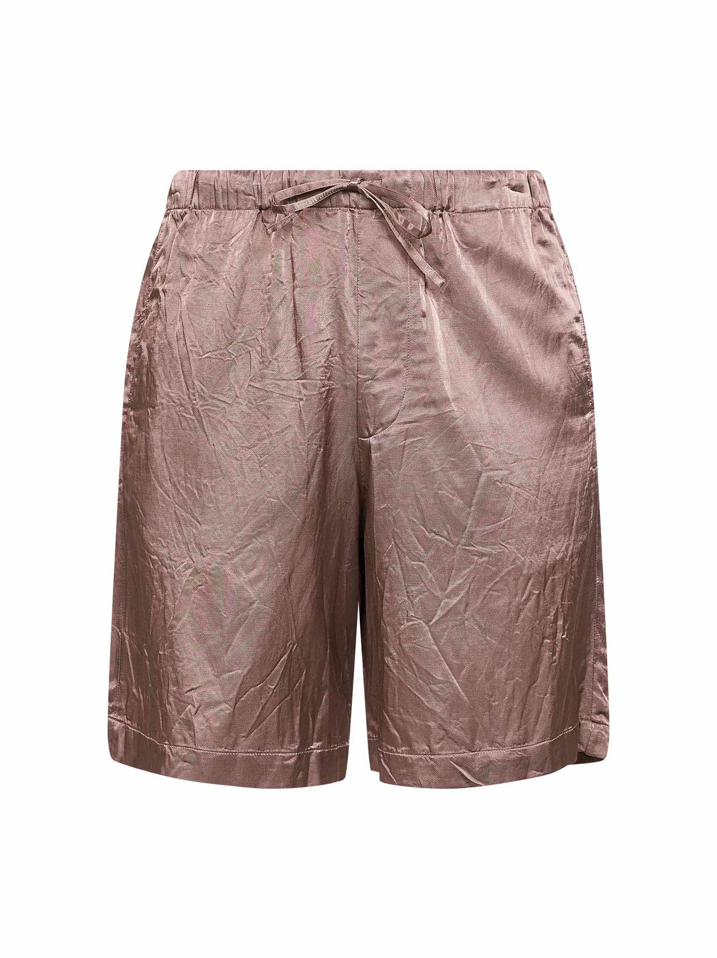 Dries Van Noten Men Old Rose Viscose And Cotton Shorts DRIES VAN NOTEN