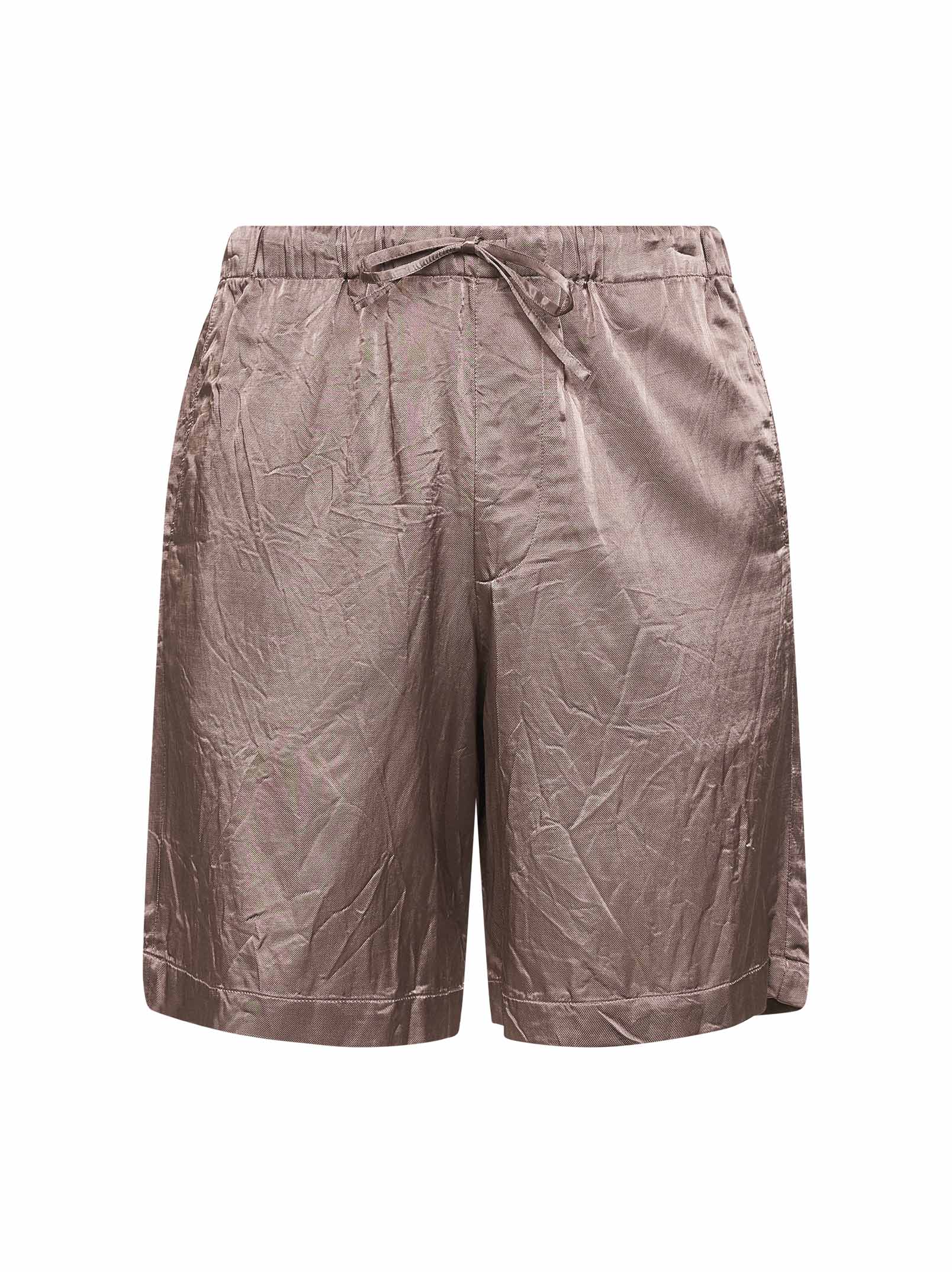 Dries Van Noten Men Old Rose Viscose And Cotton Shorts DRIES VAN NOTEN