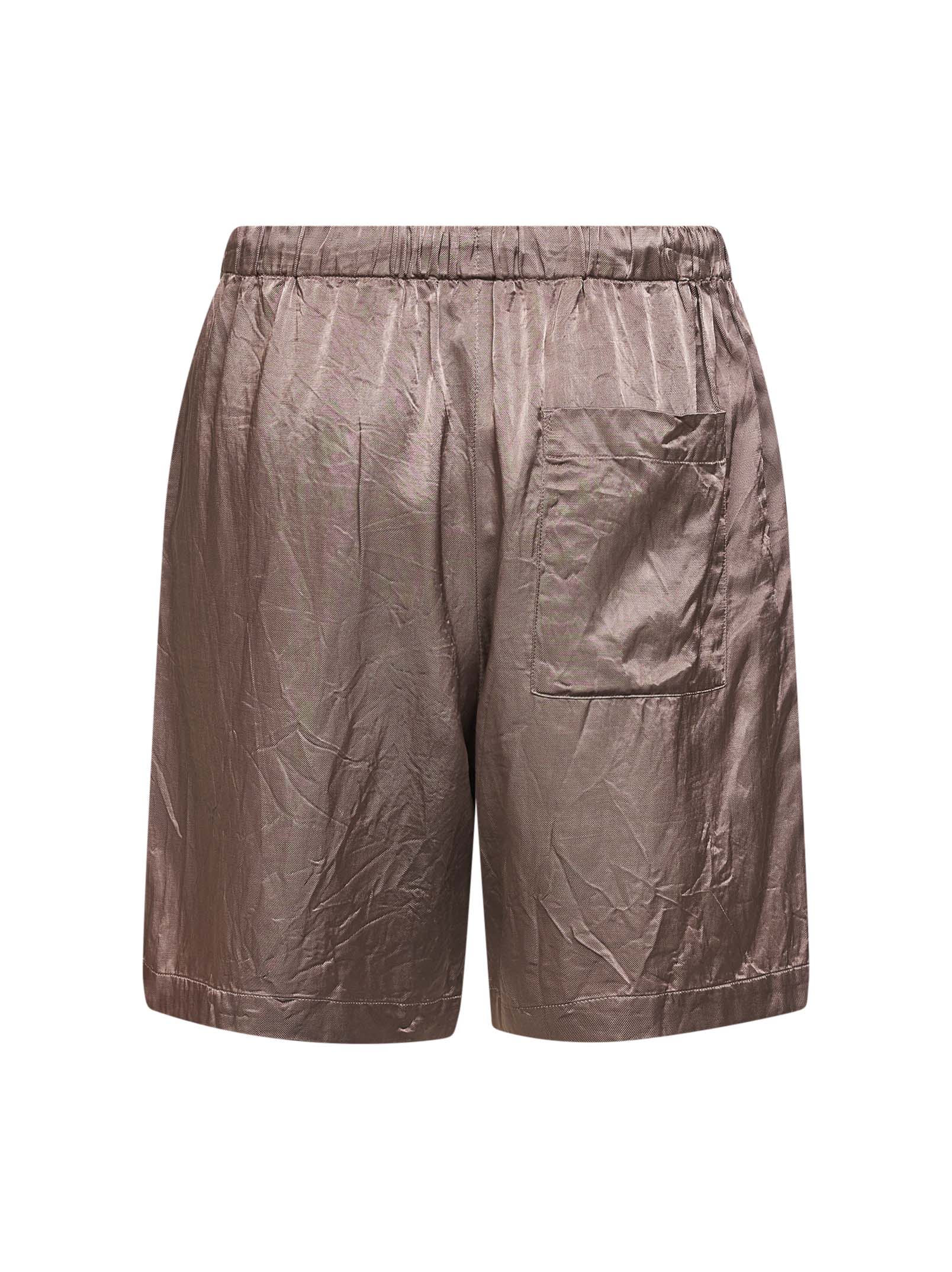 Dries Van Noten Men Old Rose Viscose And Cotton Shorts DRIES VAN NOTEN