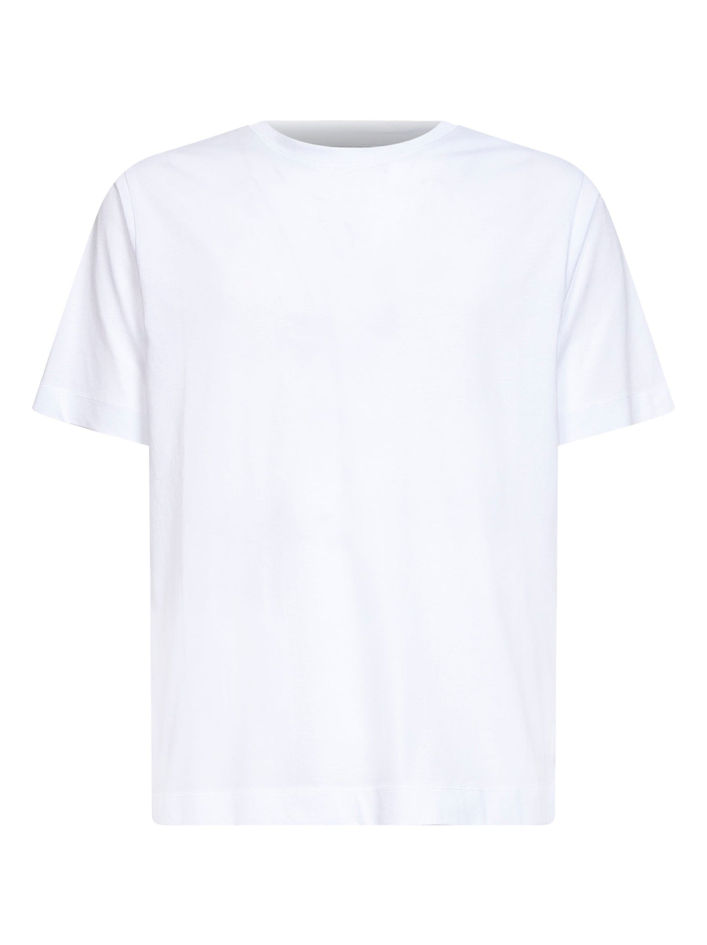 Dries Van Noten Men White Jersey Regular-Fit Crewneck T-Shirt DRIES VAN NOTEN