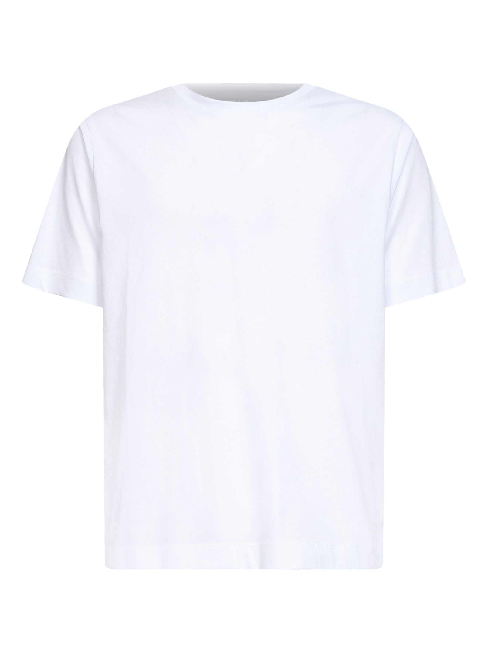 Dries Van Noten Men White Jersey Regular-Fit Crewneck T-Shirt DRIES VAN NOTEN
