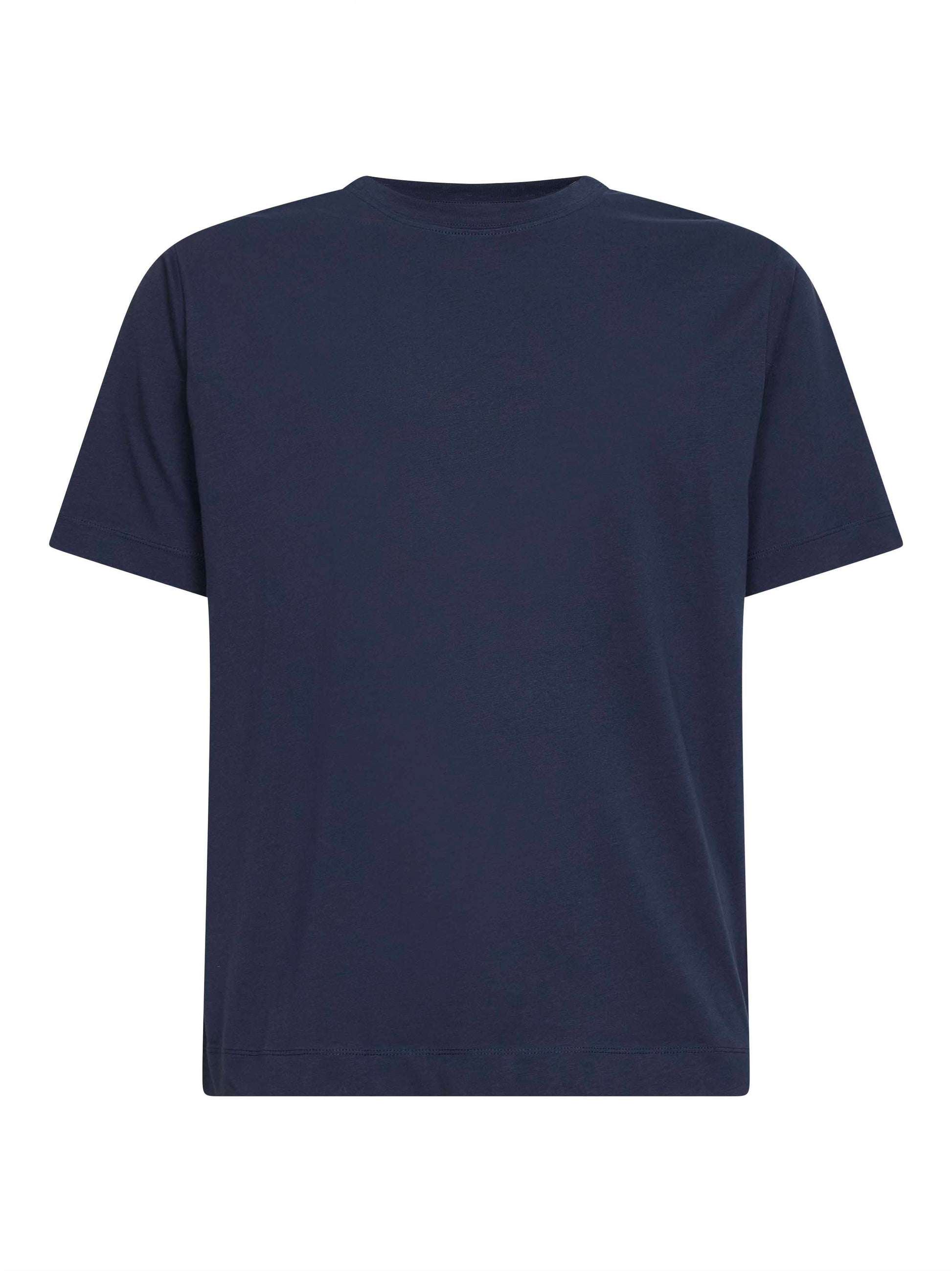 Dries Van Noten Men Navy Blue Jersey Regular-Fit Crewneck T-Shirt DRIES VAN NOTEN