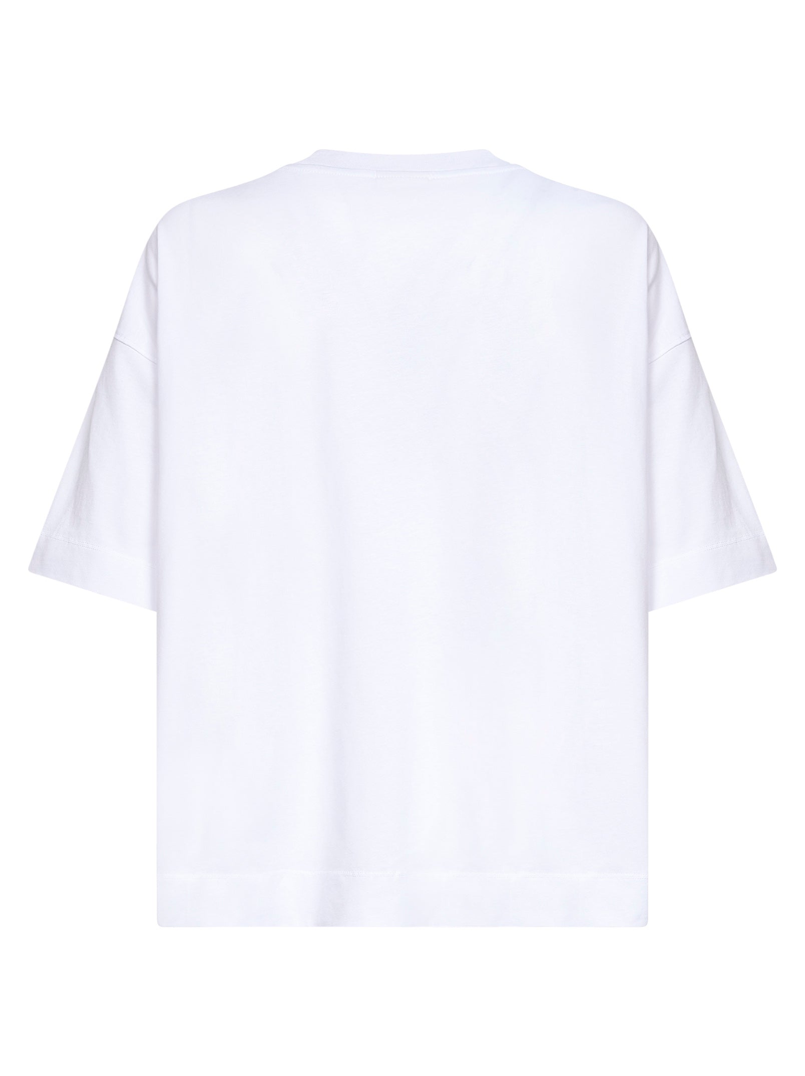 Dries Van Noten Men White Jersey Oversized Crewneck T-Shirt DRIES VAN NOTEN