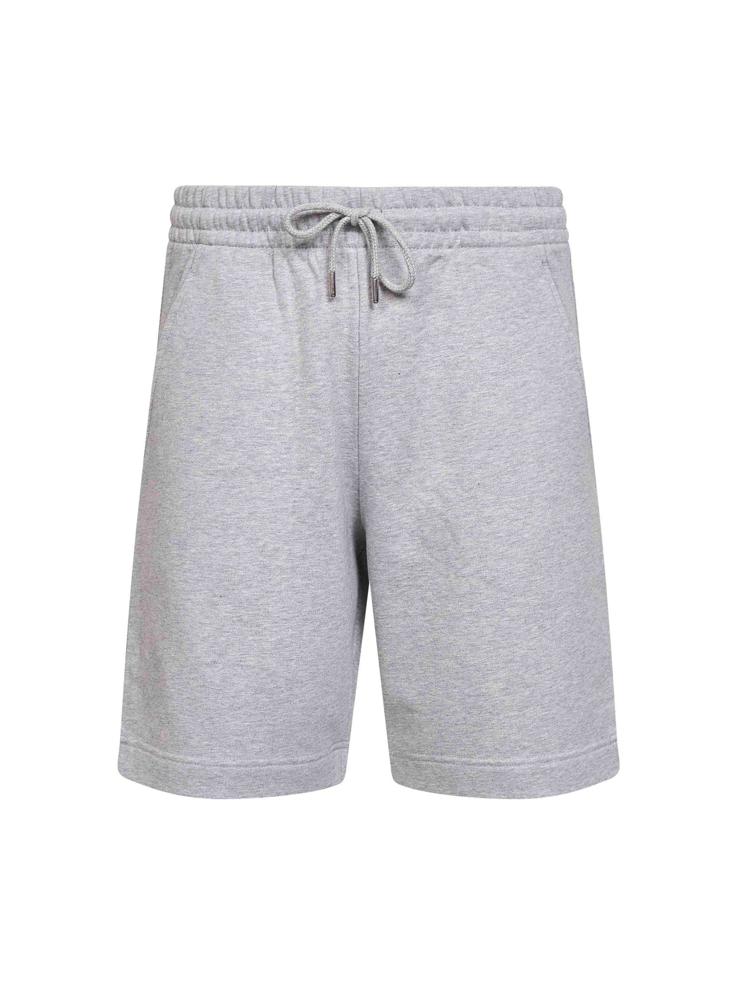 Dries Van Noten Men Melange Grey Cotton Fleece Bermuda Shorts DRIES VAN NOTEN