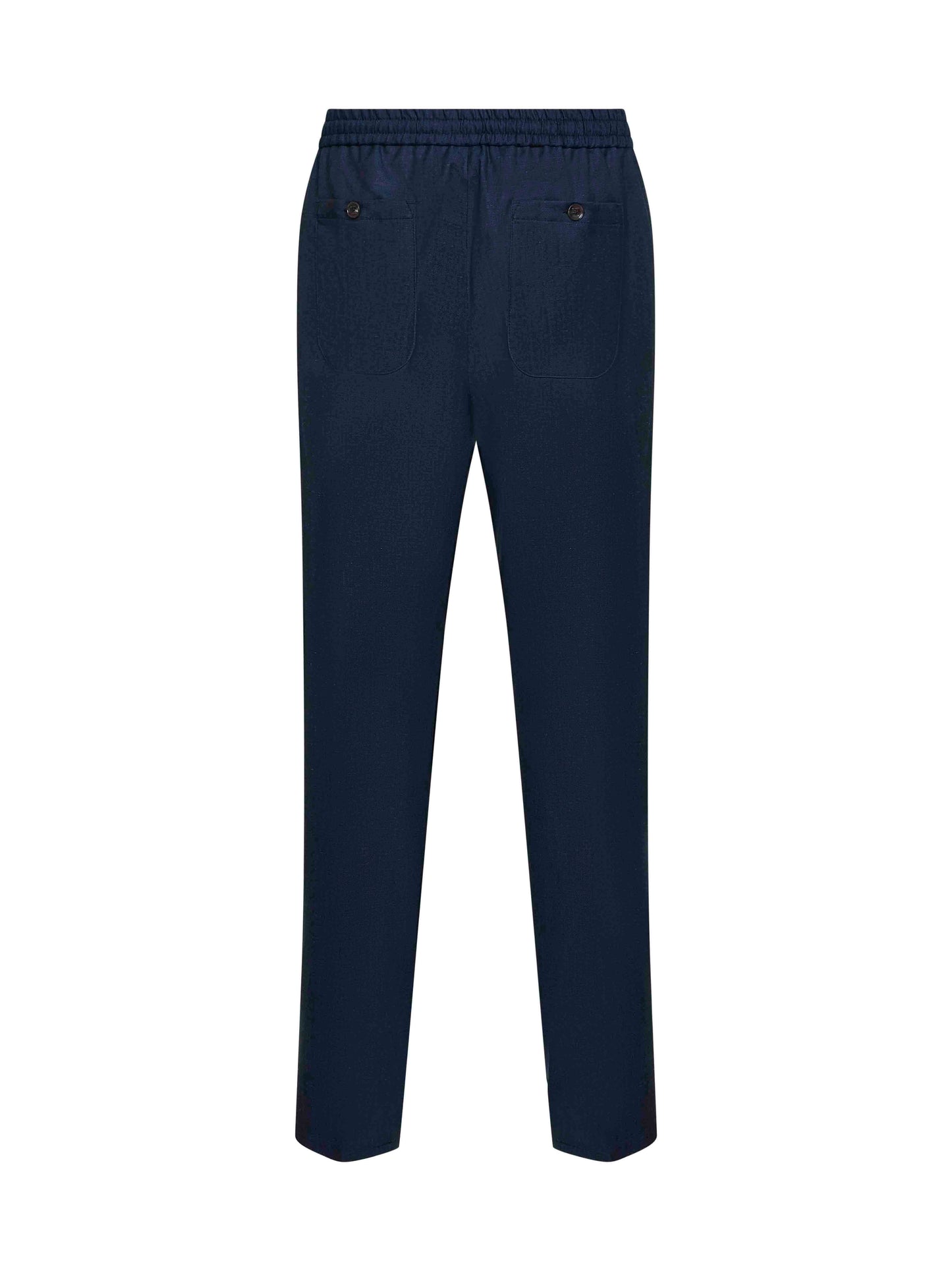 Etro Men Blue Wool And Linen Jogger Trousers ETRO