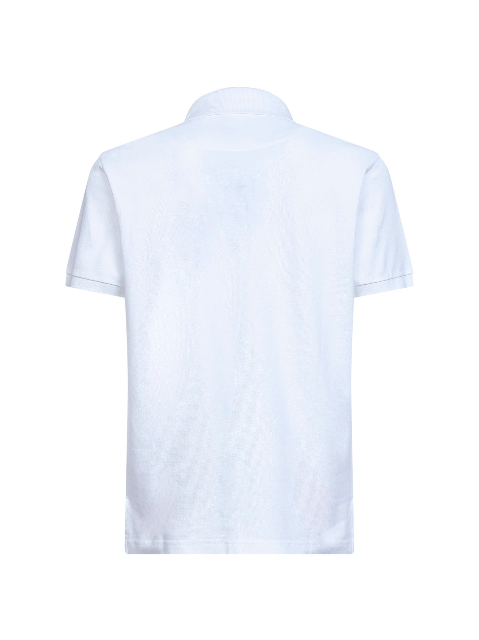 Etro Men White Cotton Pique Polo Shirt With Pegaso Embroidery ETRO