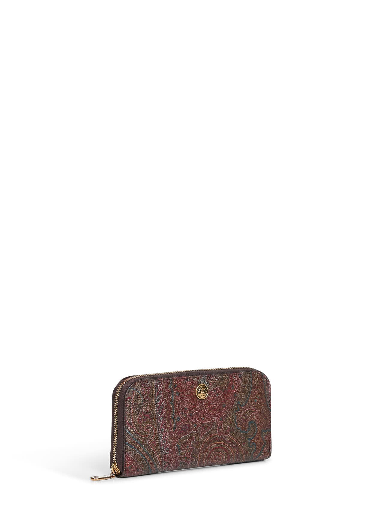 Etro Women Brown Arnica Zip-Around Wallet ETRO