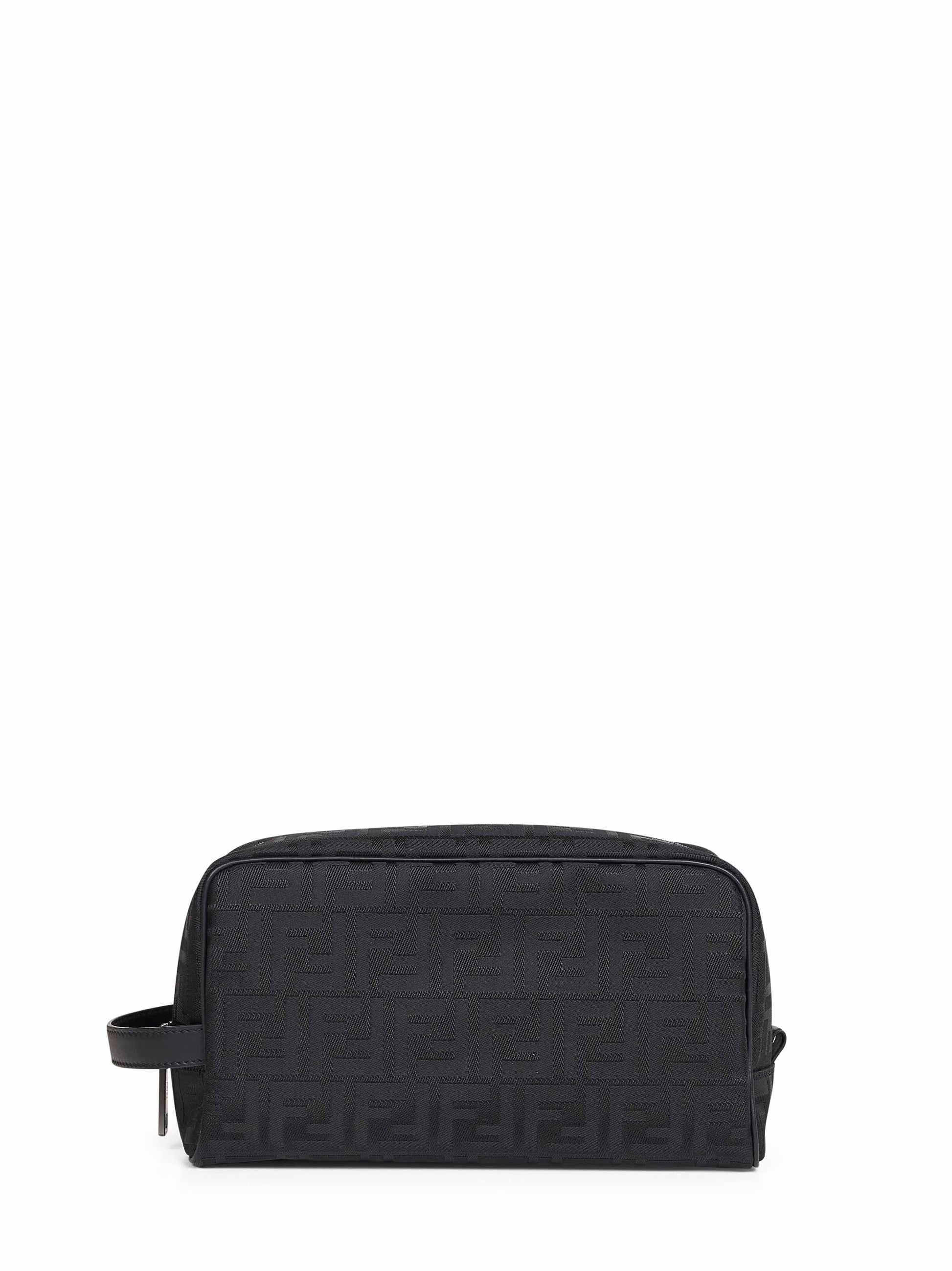 Fendi Men Black Ff Toiletry Case Medium FENDI