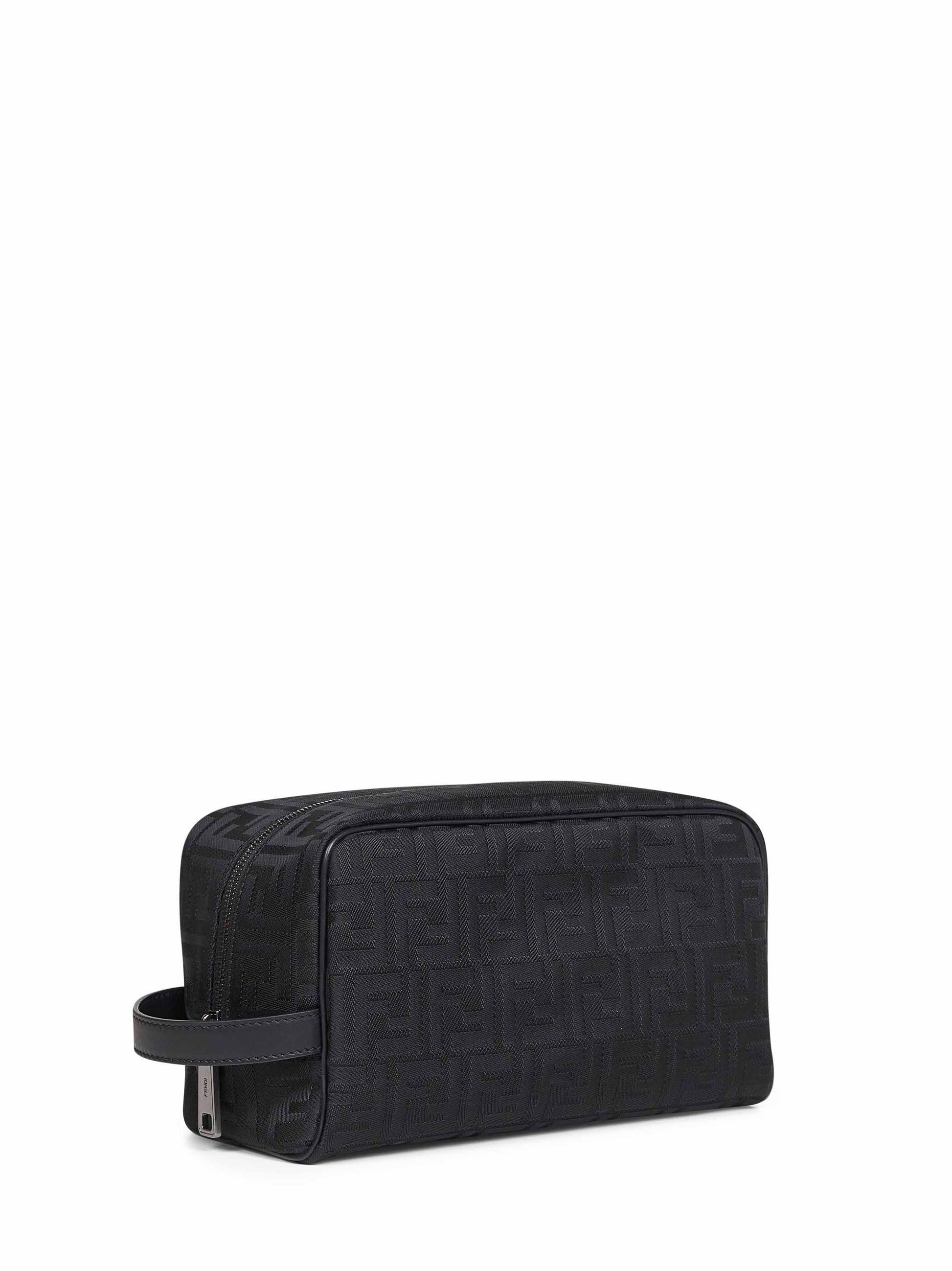 Fendi Men Black Ff Toiletry Case Medium FENDI