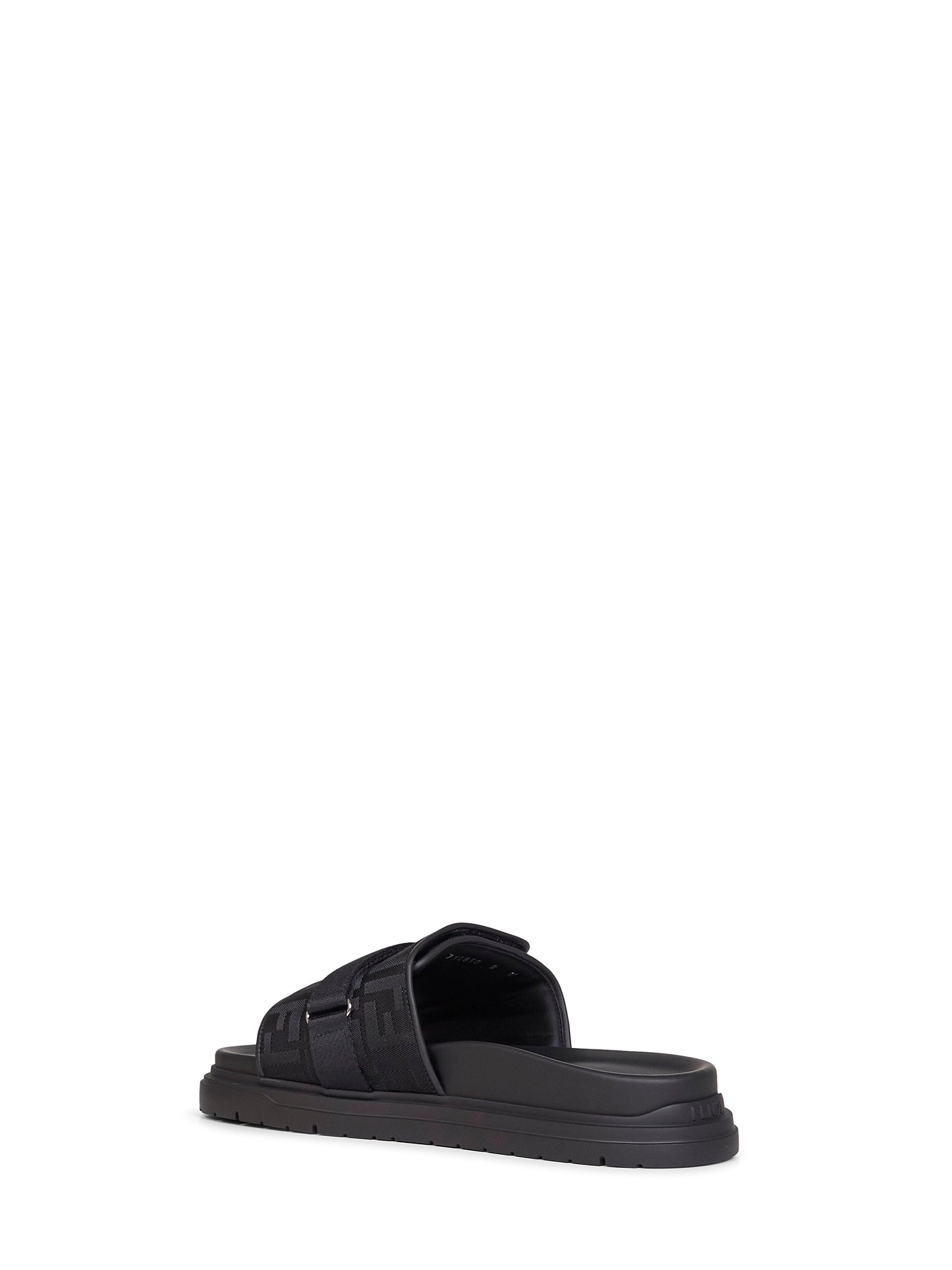 Fendi Men Black Fendi Chunky Slides FENDI