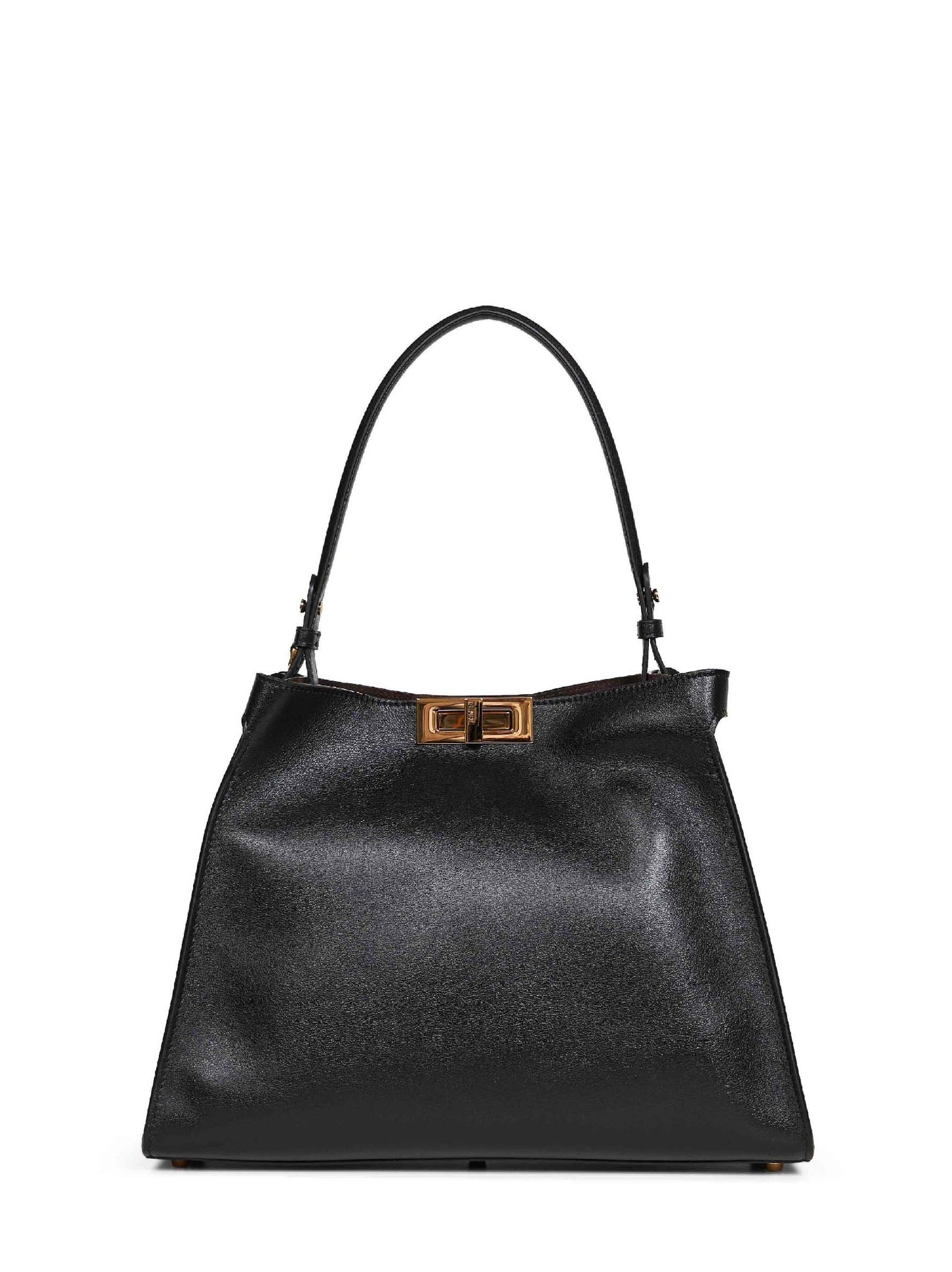 Fendi Women Black And Chocolate Fendi Way Medium Handbag FENDI