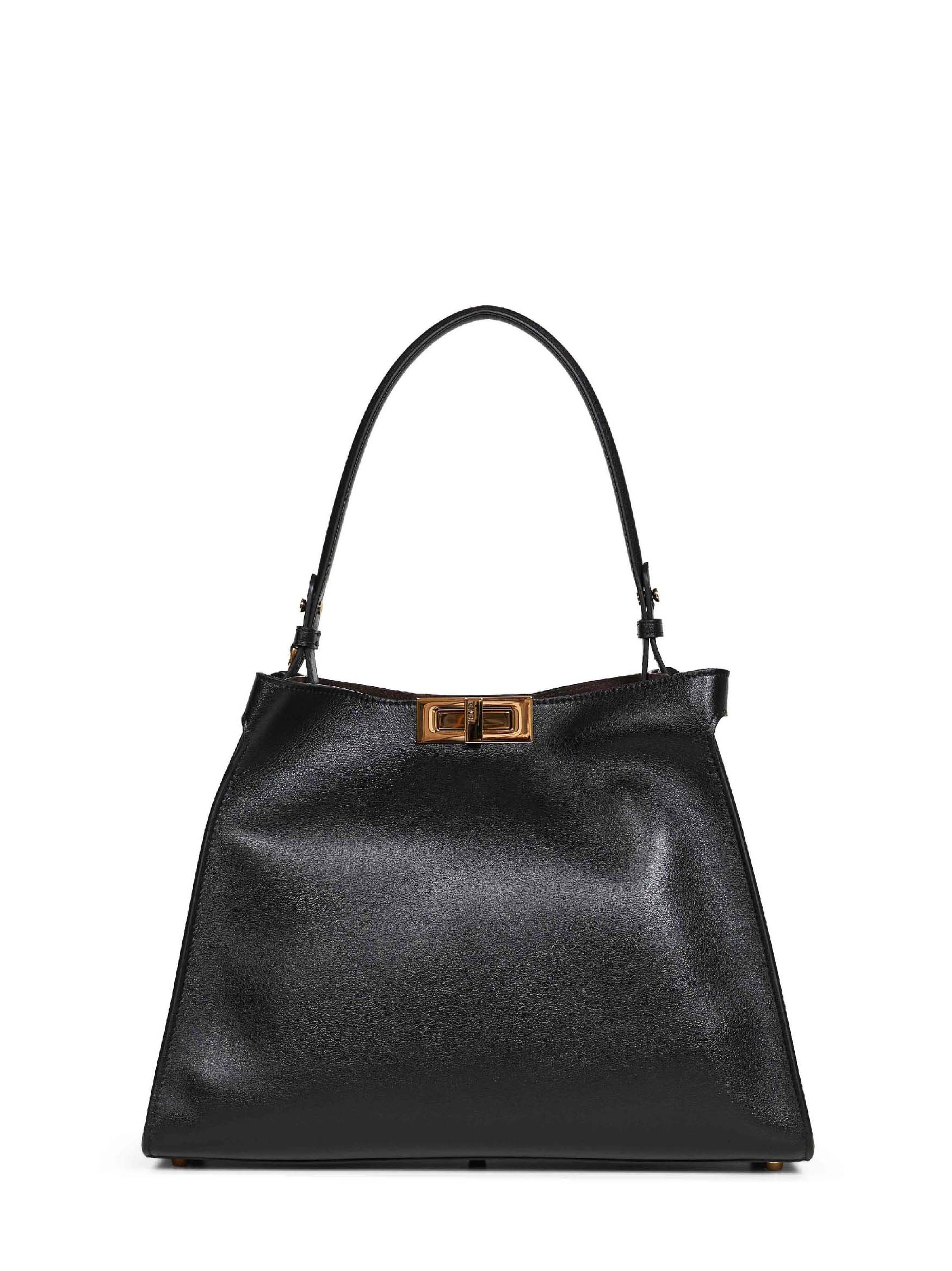 Fendi Women Black And Chocolate Fendi Way Medium Handbag FENDI