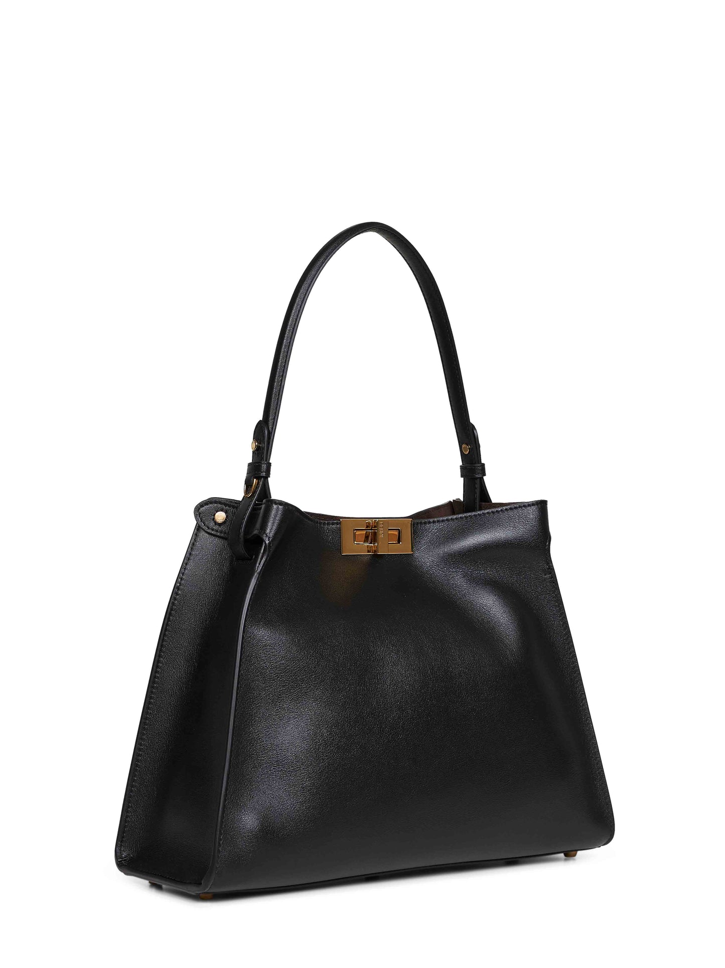 Fendi Women Black And Chocolate Fendi Way Medium Handbag FENDI