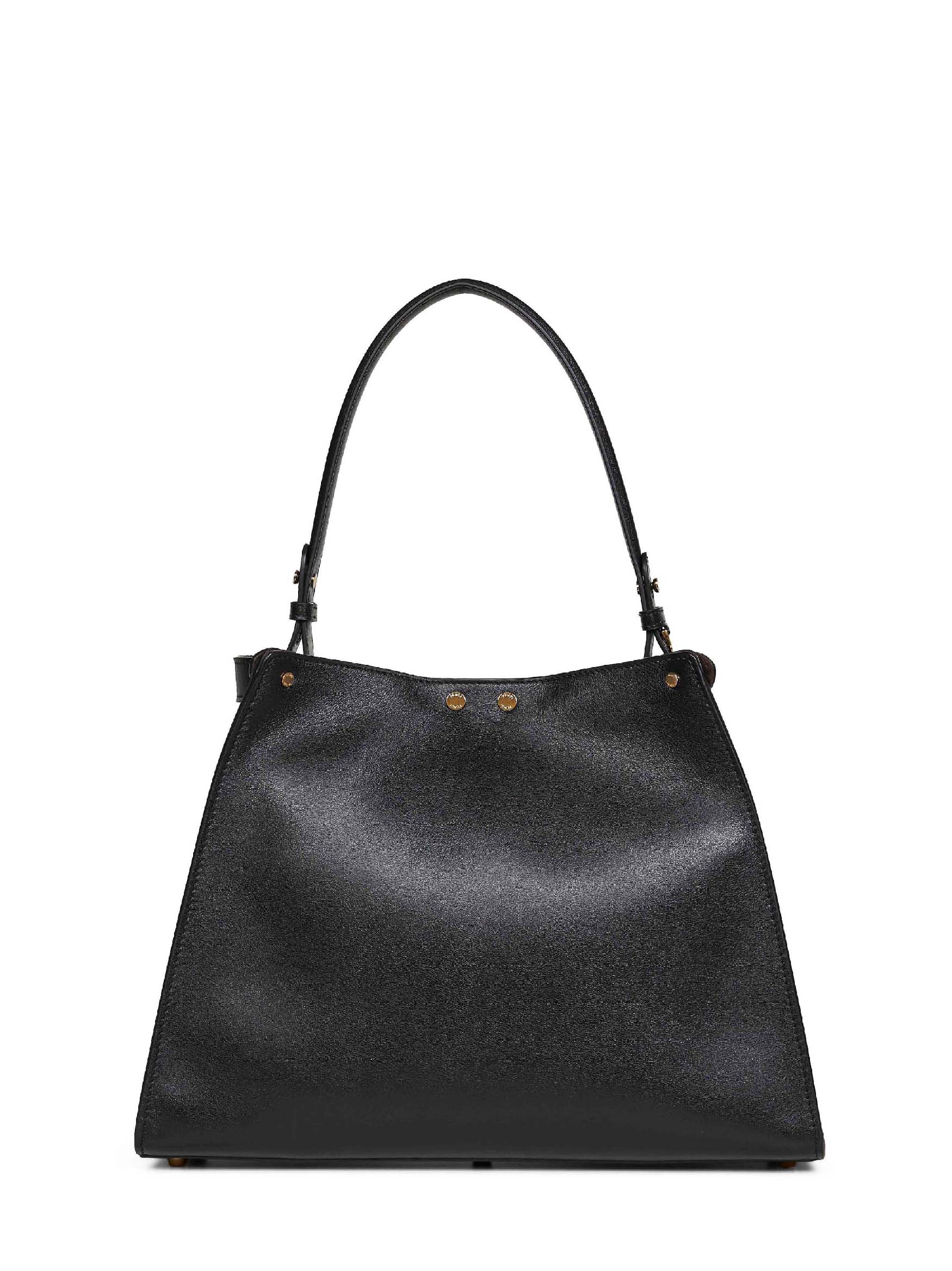 Fendi Women Black And Chocolate Fendi Way Medium Handbag FENDI