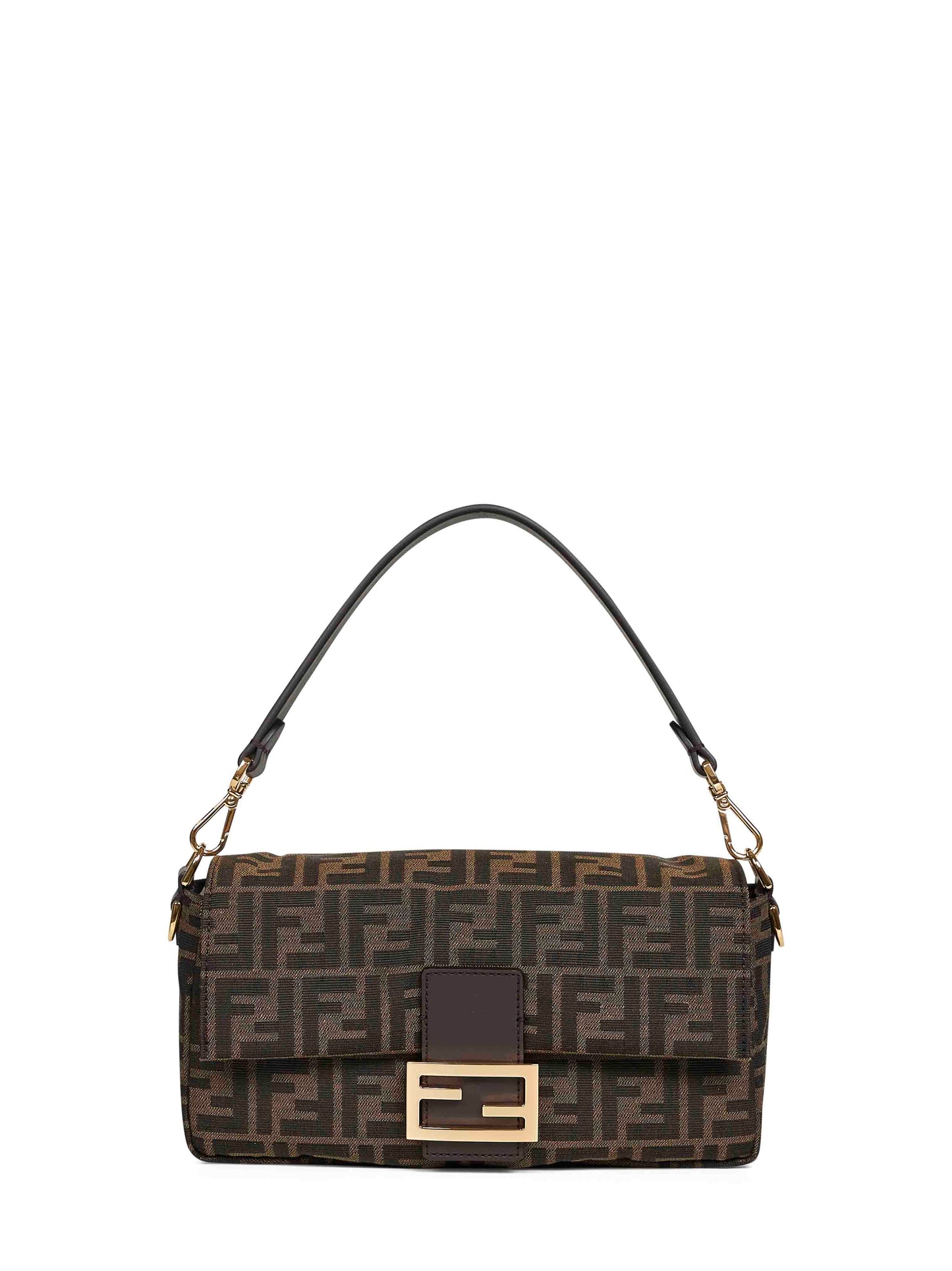 Fendi Women Tobacco Brown Baguette Shoulder Bag FENDI