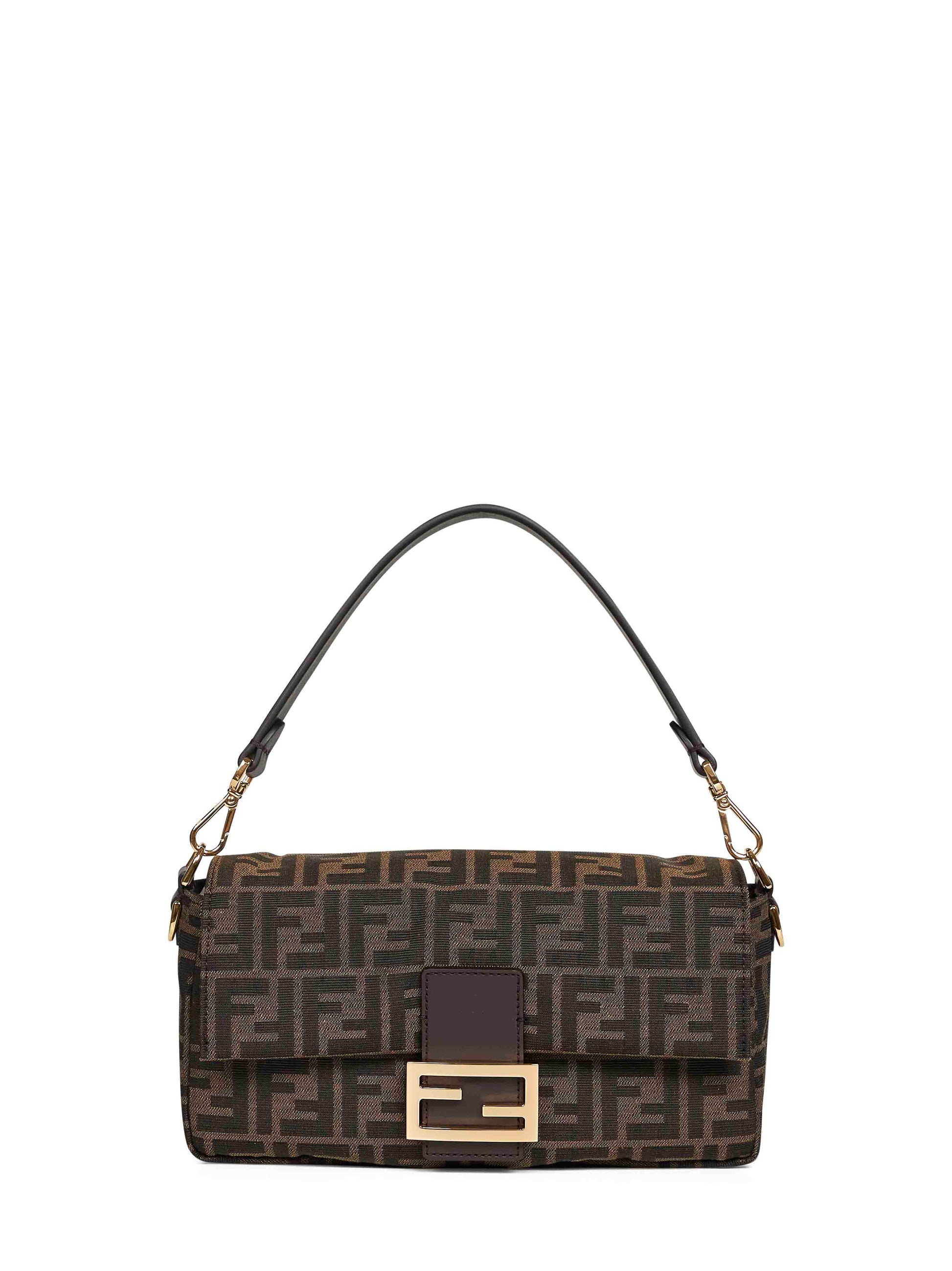 Fendi Women Tobacco Brown Baguette Shoulder Bag FENDI