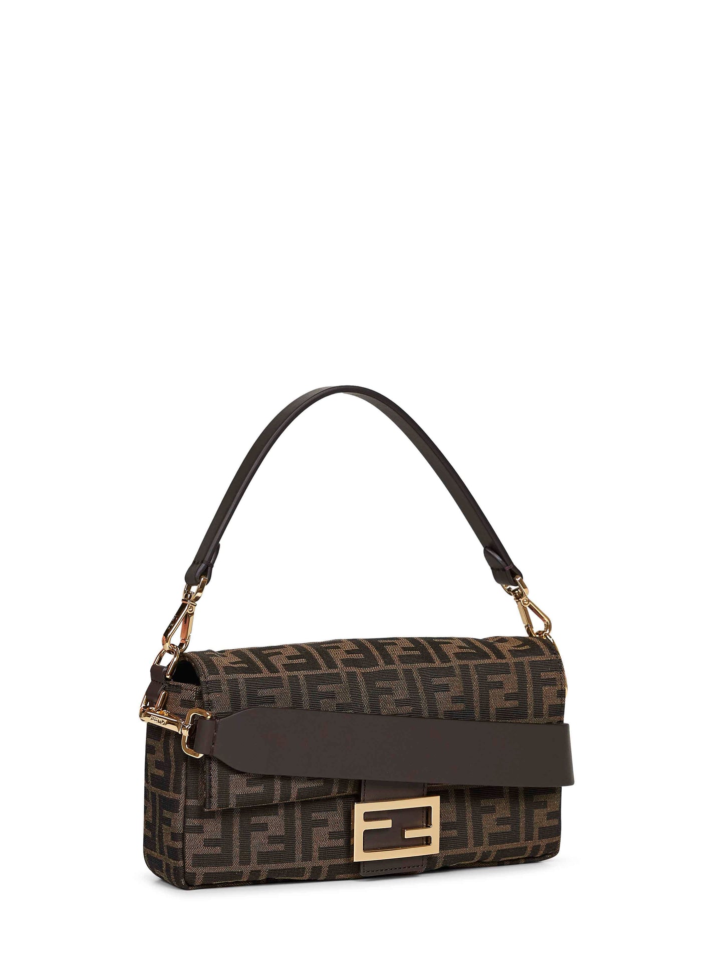 Fendi Women Tobacco Brown Baguette Shoulder Bag FENDI