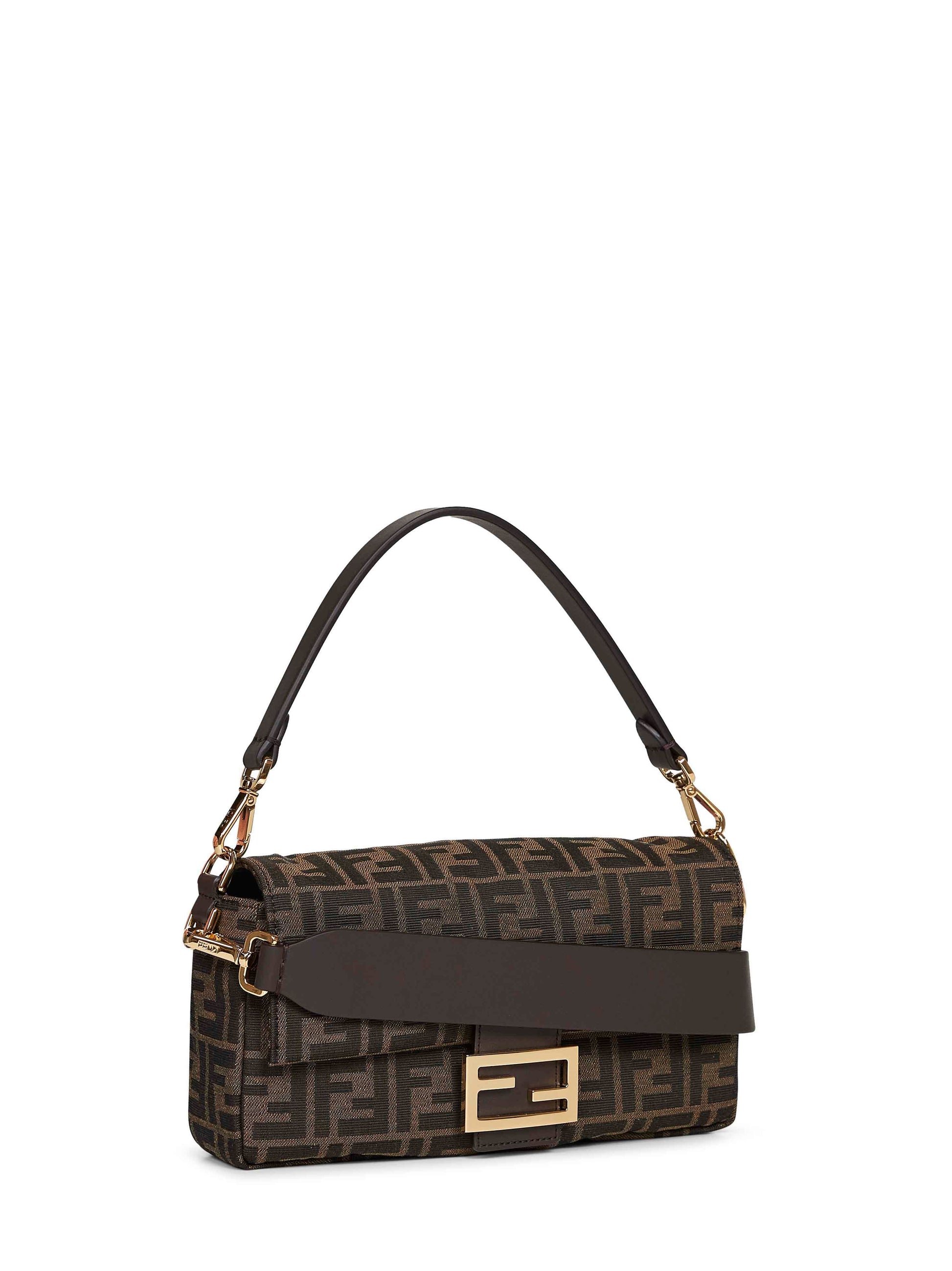 Fendi Women Tobacco Brown Baguette Shoulder Bag FENDI