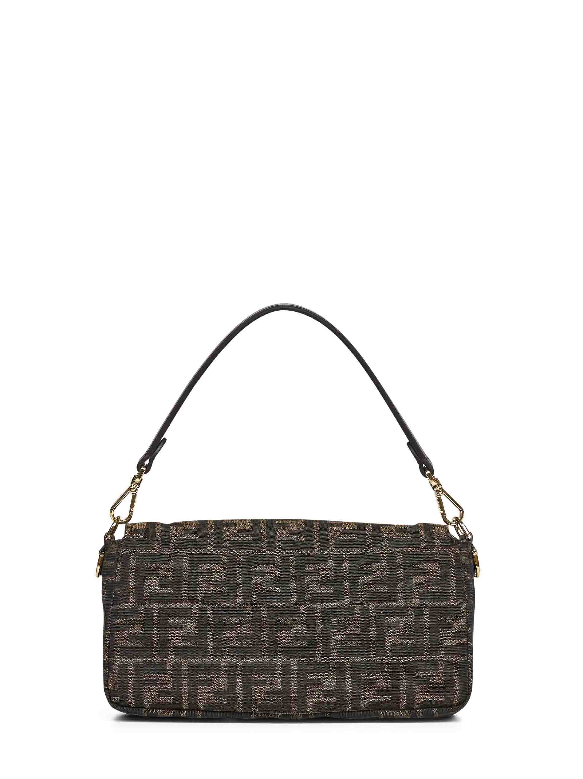 Fendi Women Tobacco Brown Baguette Shoulder Bag FENDI