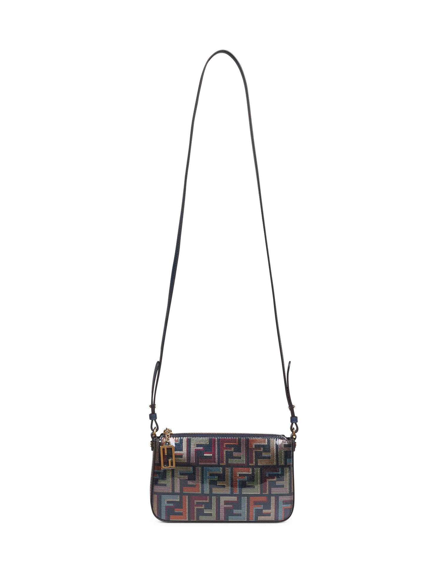 Fendi Women Multicolor Baguette Pouch Bag With Chain FENDI