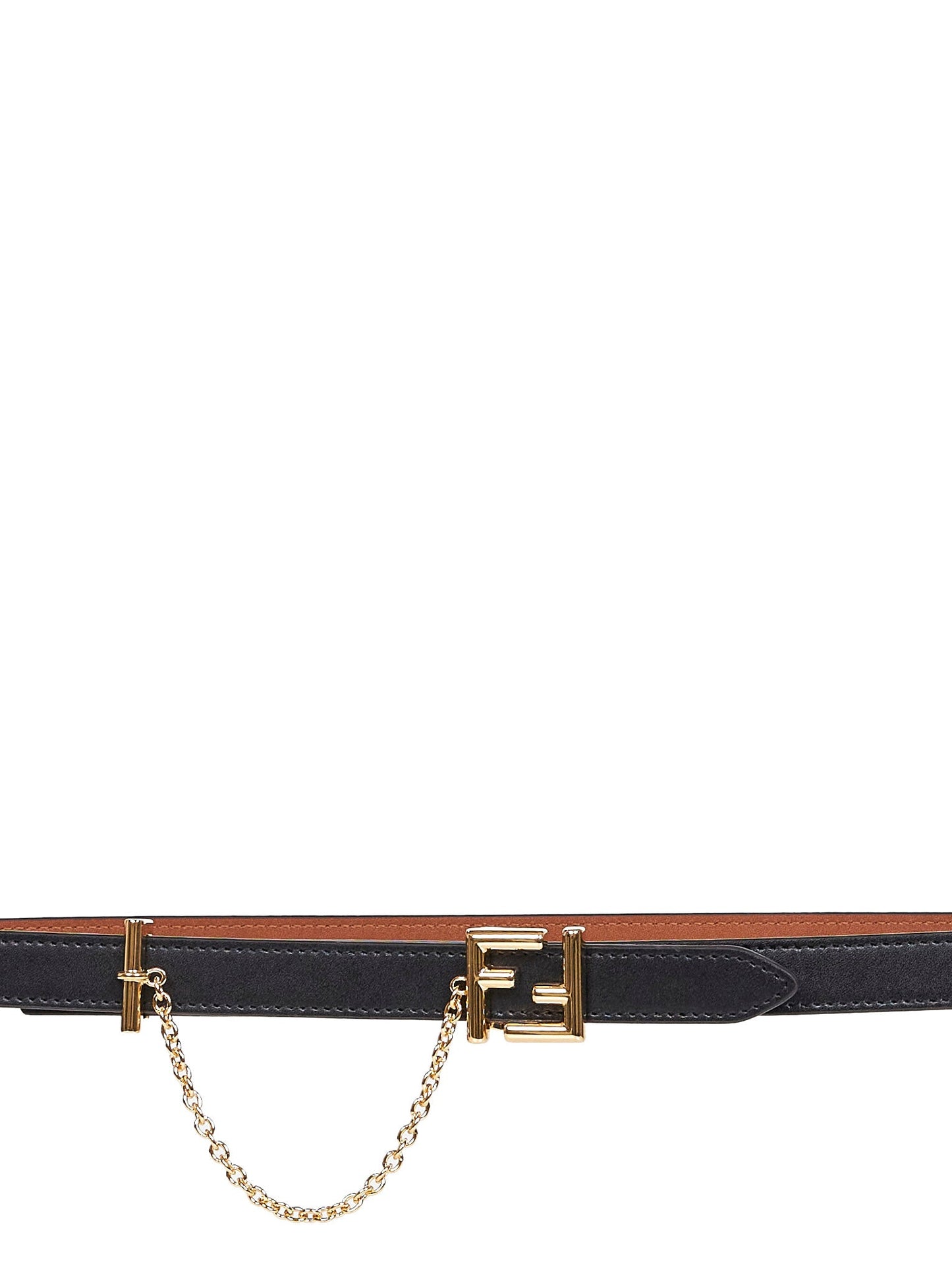 Fendi Women Two-Tone Leather Reversible Ff Belt FENDI