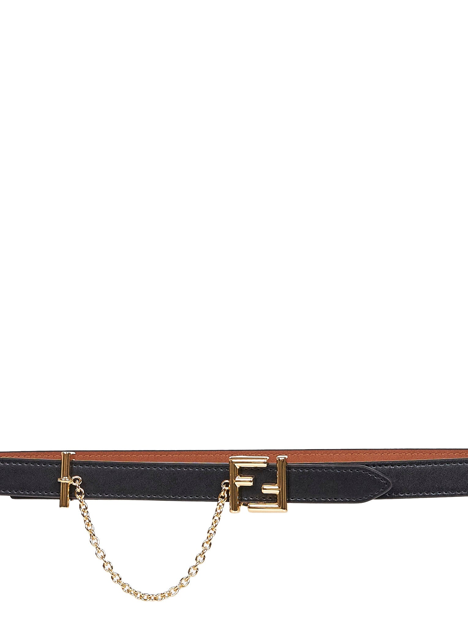 Fendi Women Two-Tone Leather Reversible Ff Belt FENDI