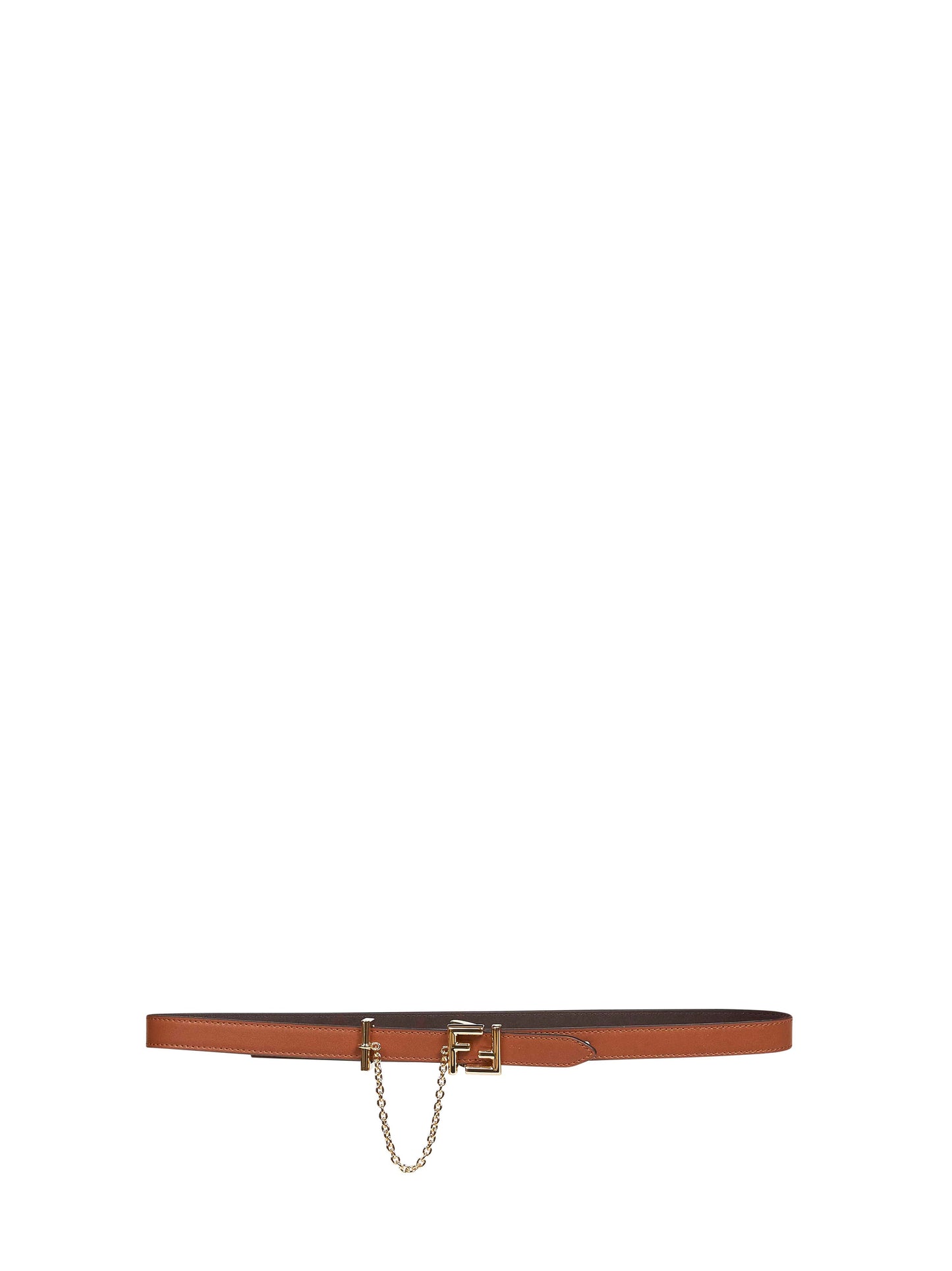 Fendi Women Two-Tone Leather Reversible Ff Belt FENDI