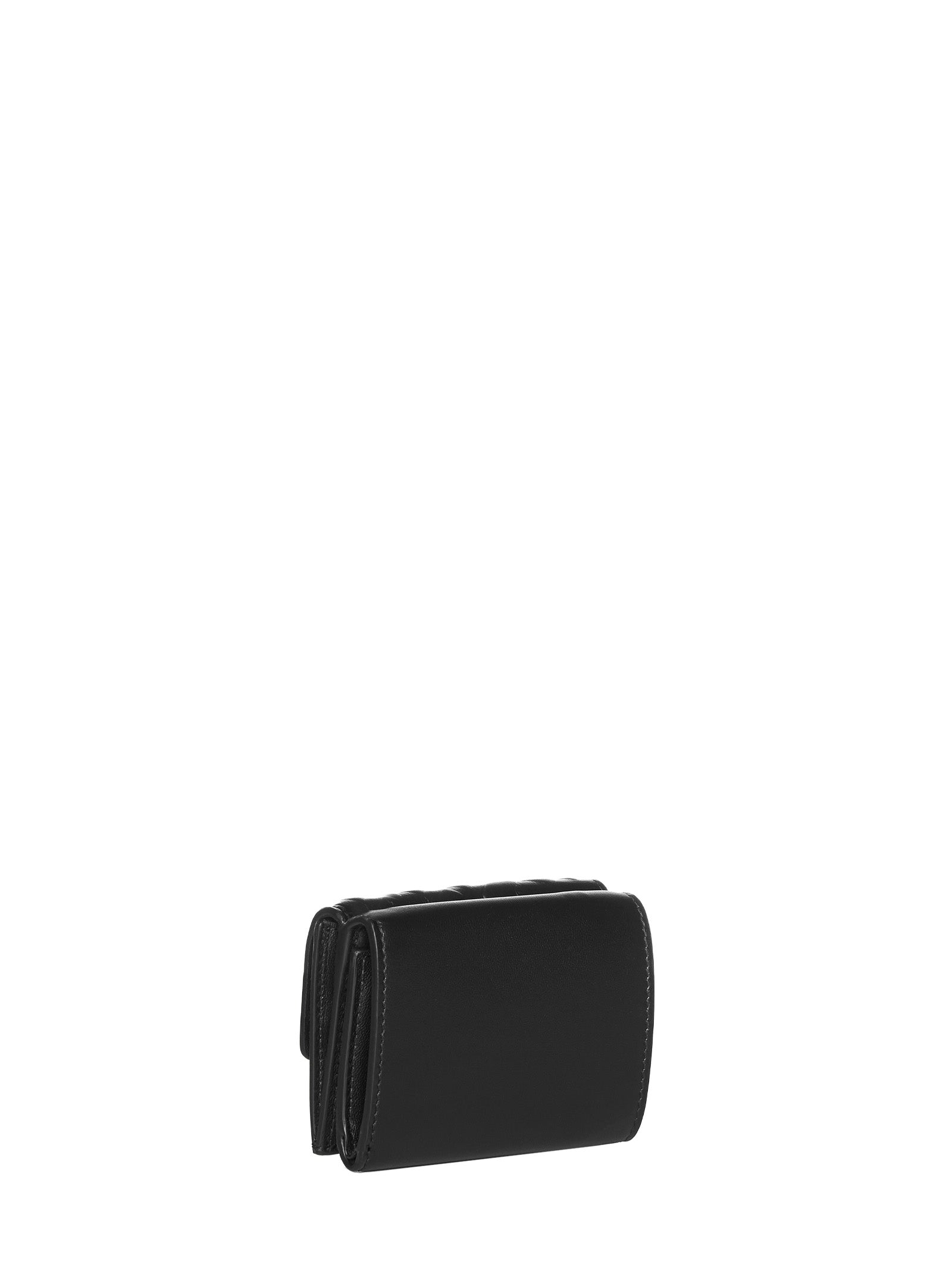 Fendi Women Micro Trifold Wallet In Ff Leather FENDI