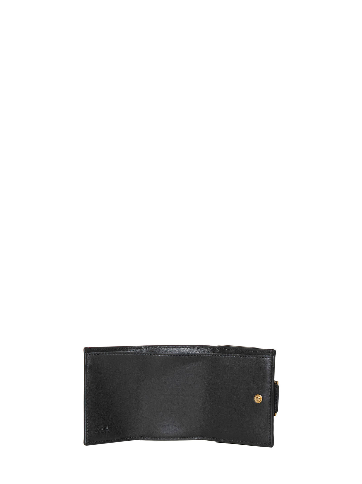 Fendi Women Micro Trifold Wallet In Ff Leather FENDI