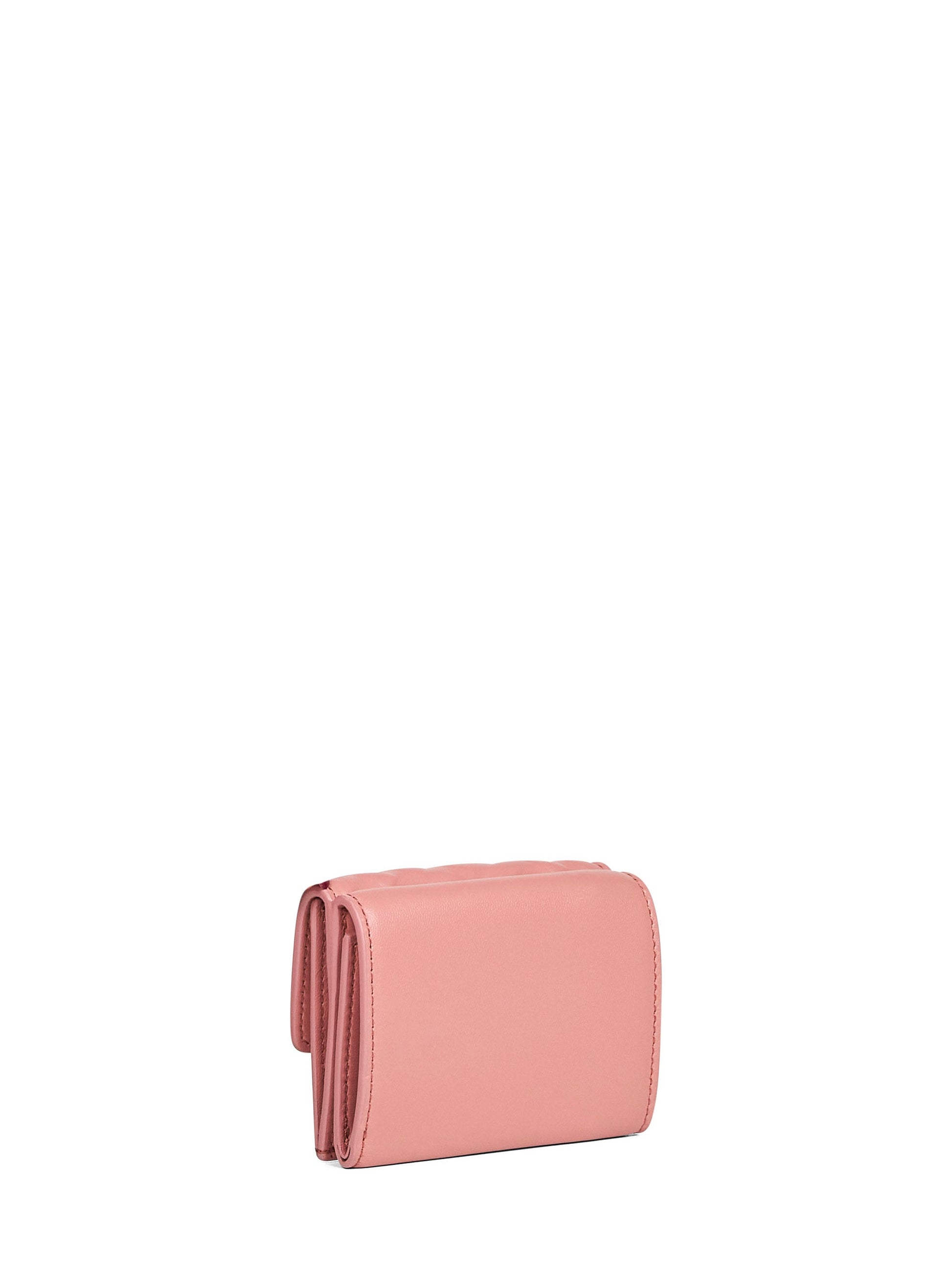 Fendi Women Pink Micro Trifold Baguette Wallet FENDI