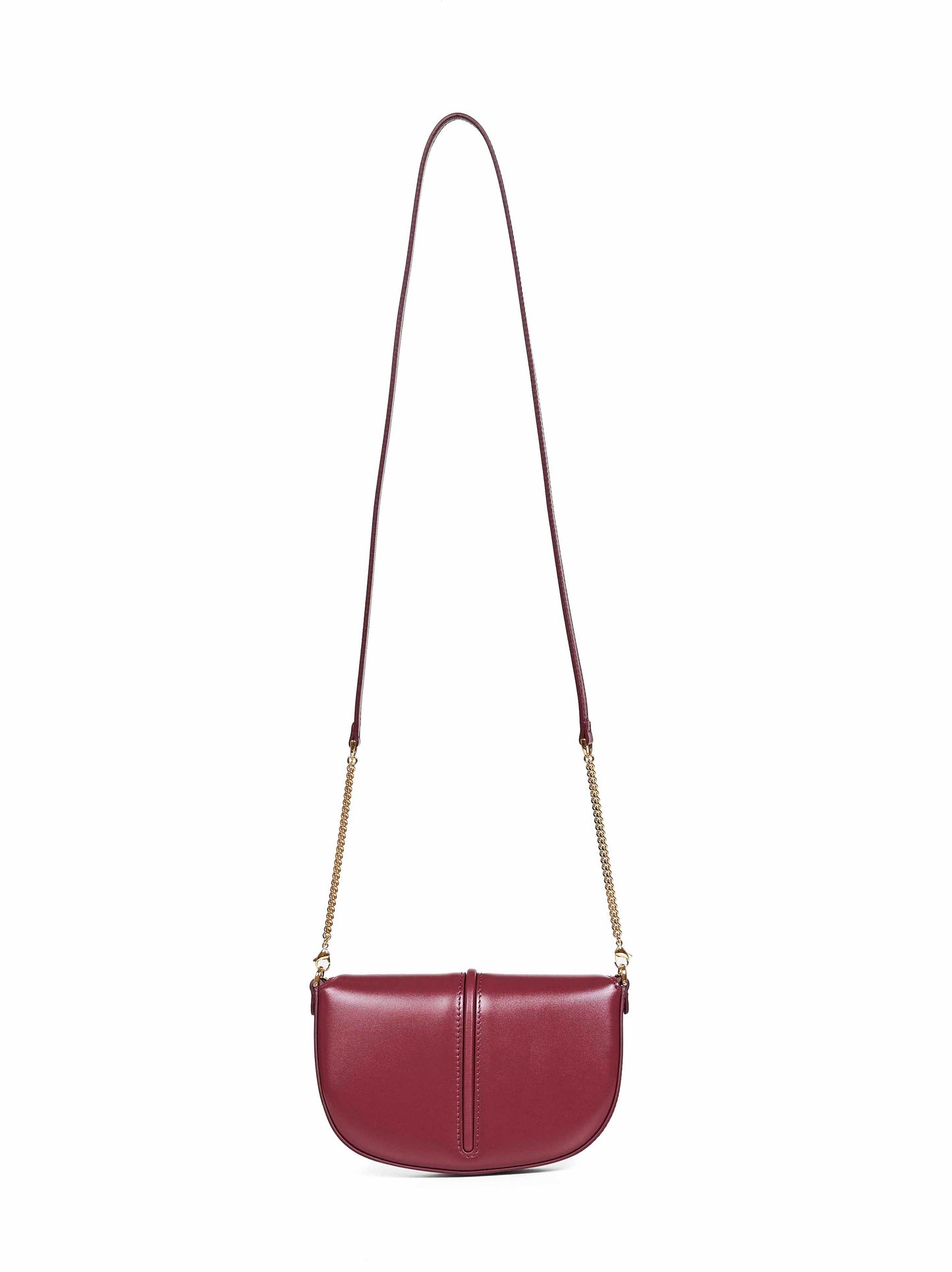 Fendi Women Burgundy Fendigraphy Wallet On Chain Wallet FENDI