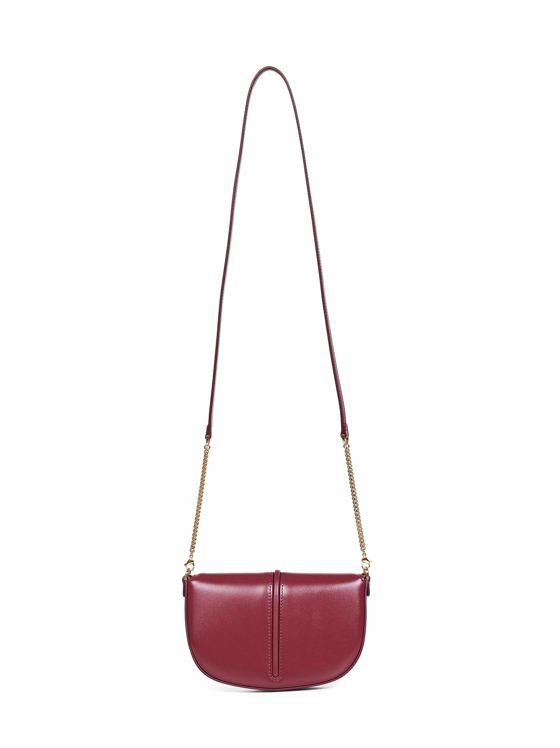 Fendi Women Burgundy Fendigraphy Wallet On Chain Wallet FENDI