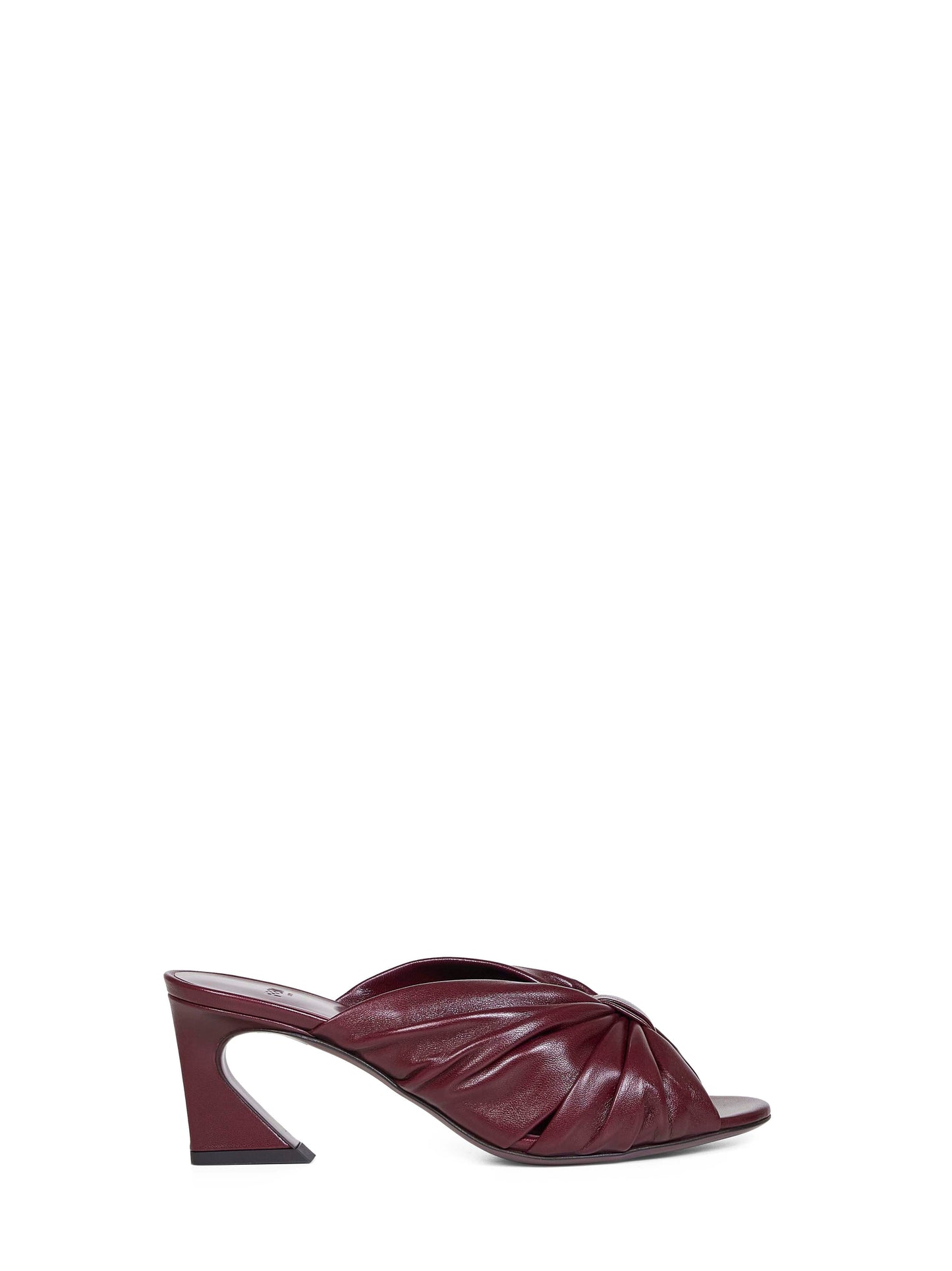 Fendi Women Burgundy Fendi Arco Slide Sandals FENDI