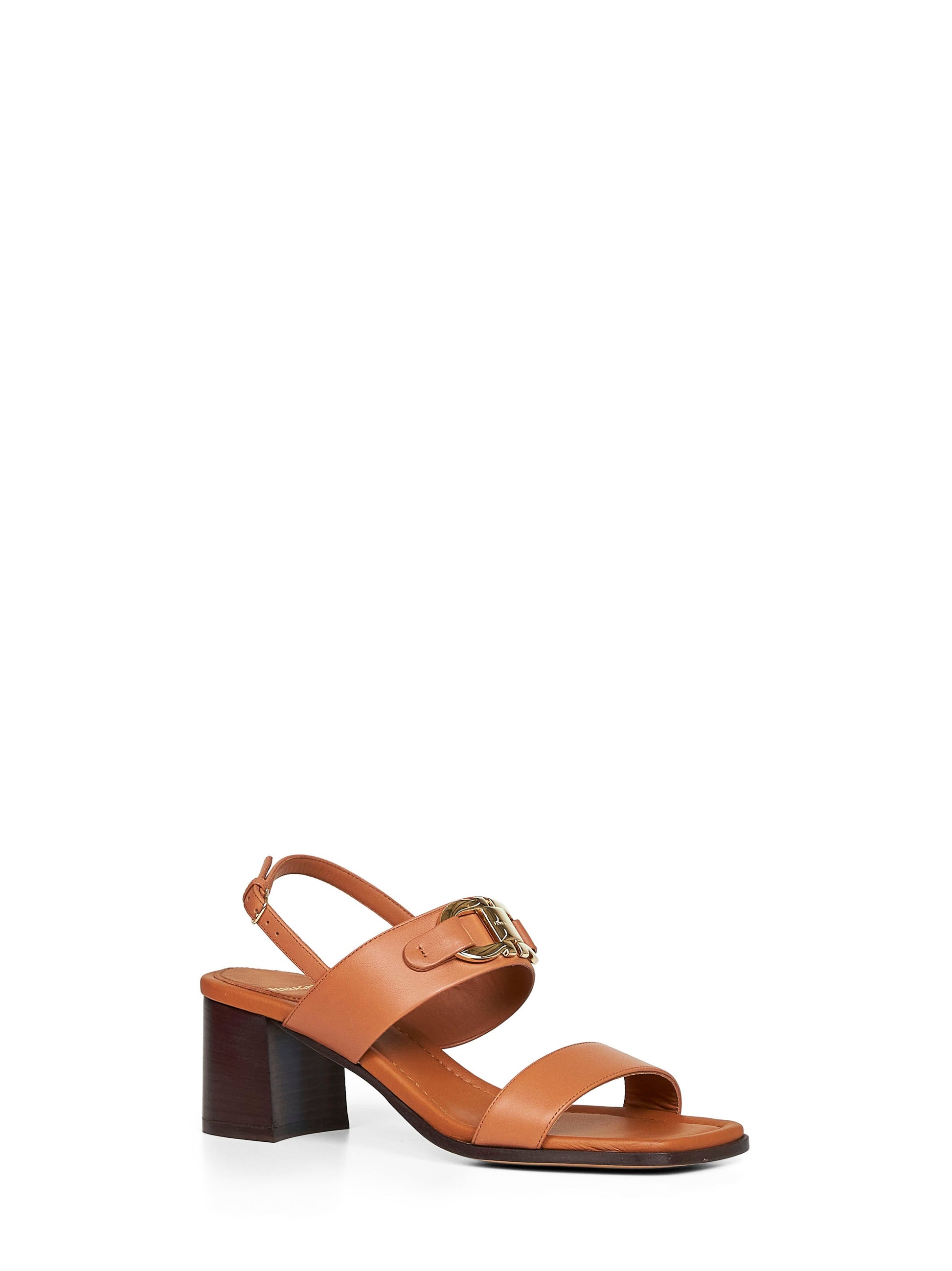 Ferragamo Women Tan Gancini Ornament Sandals FERRAGAMO