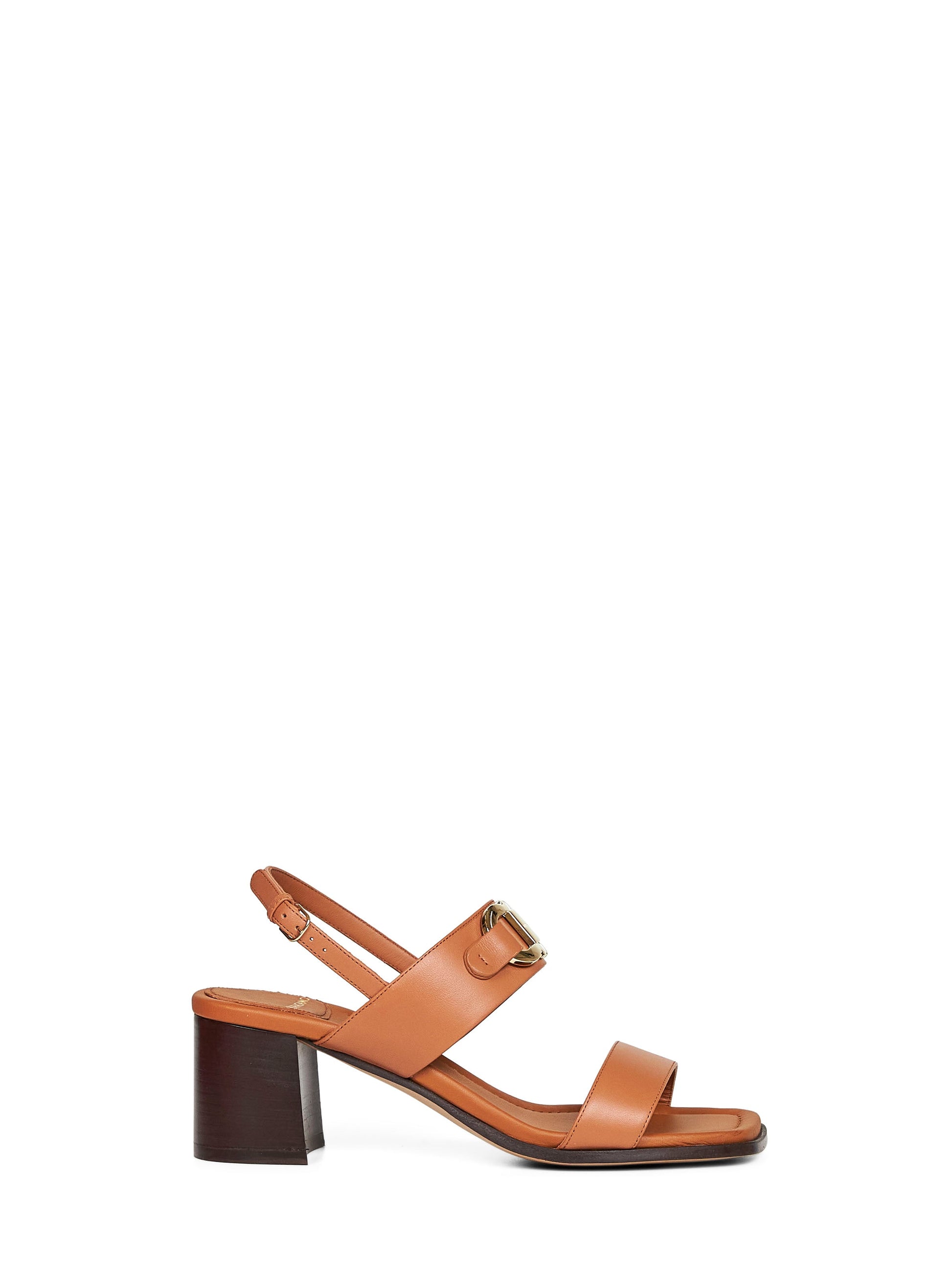 Ferragamo Women Tan Gancini Ornament Sandals FERRAGAMO