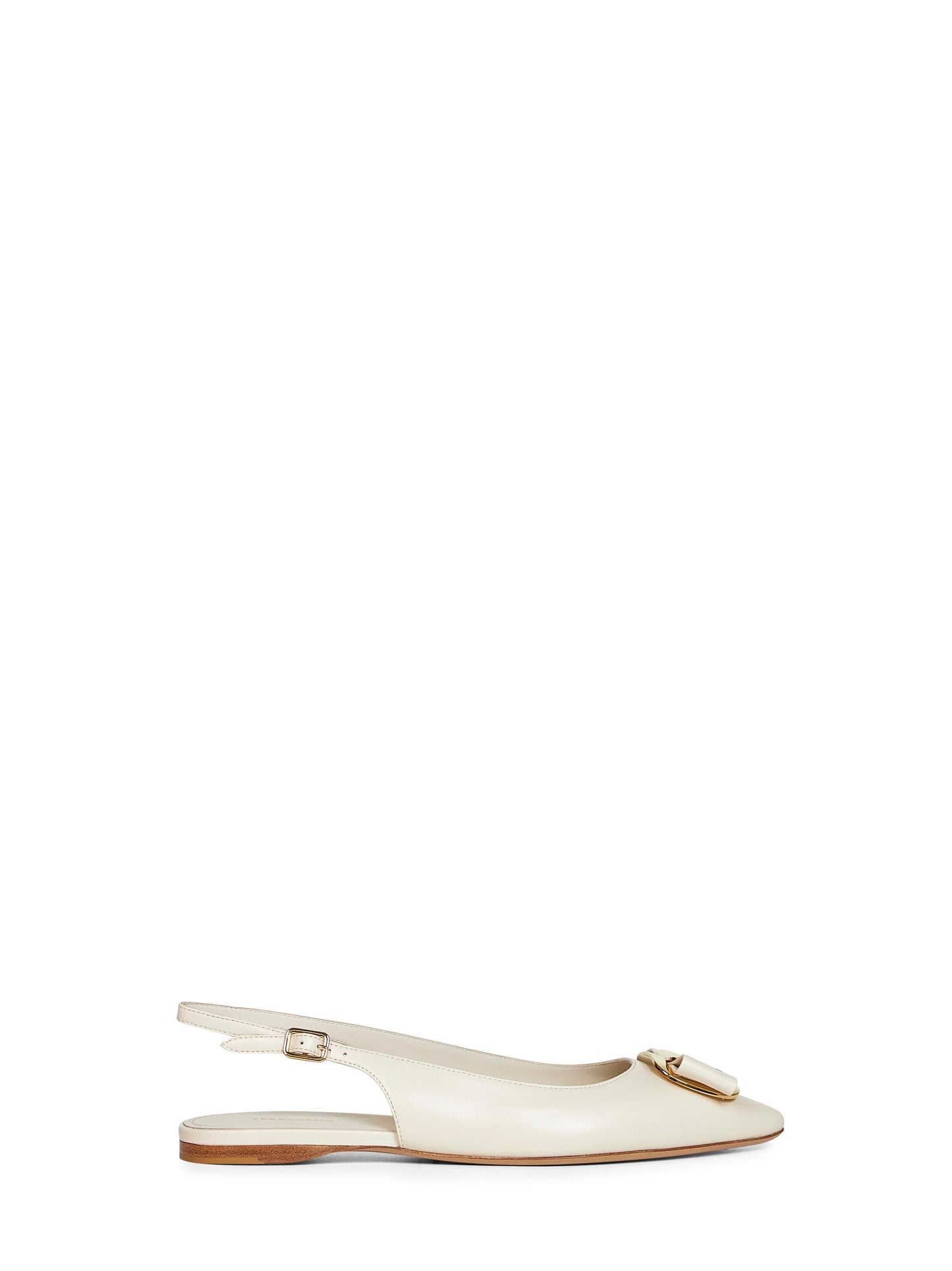 Ferragamo Women Mascarpone Flat Slingbacks With Vara Plate FERRAGAMO