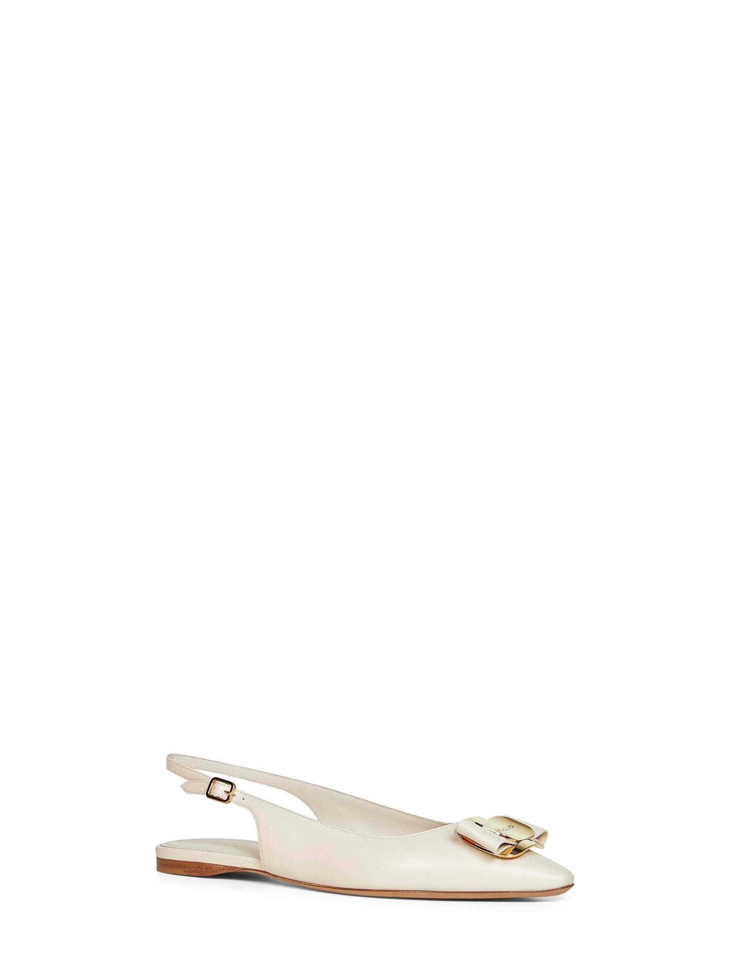 Ferragamo Women Mascarpone Flat Slingbacks With Vara Plate FERRAGAMO