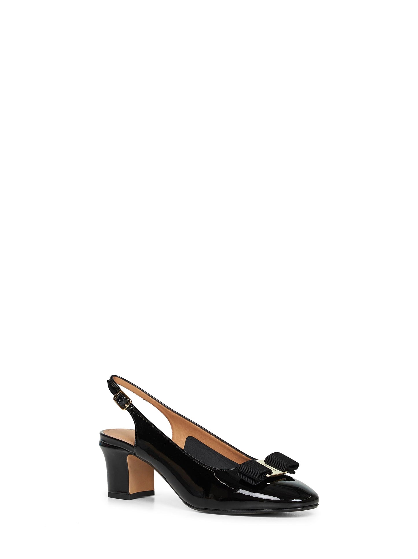 Ferragamo Women Black Vara Bow Slingback Pumps FERRAGAMO