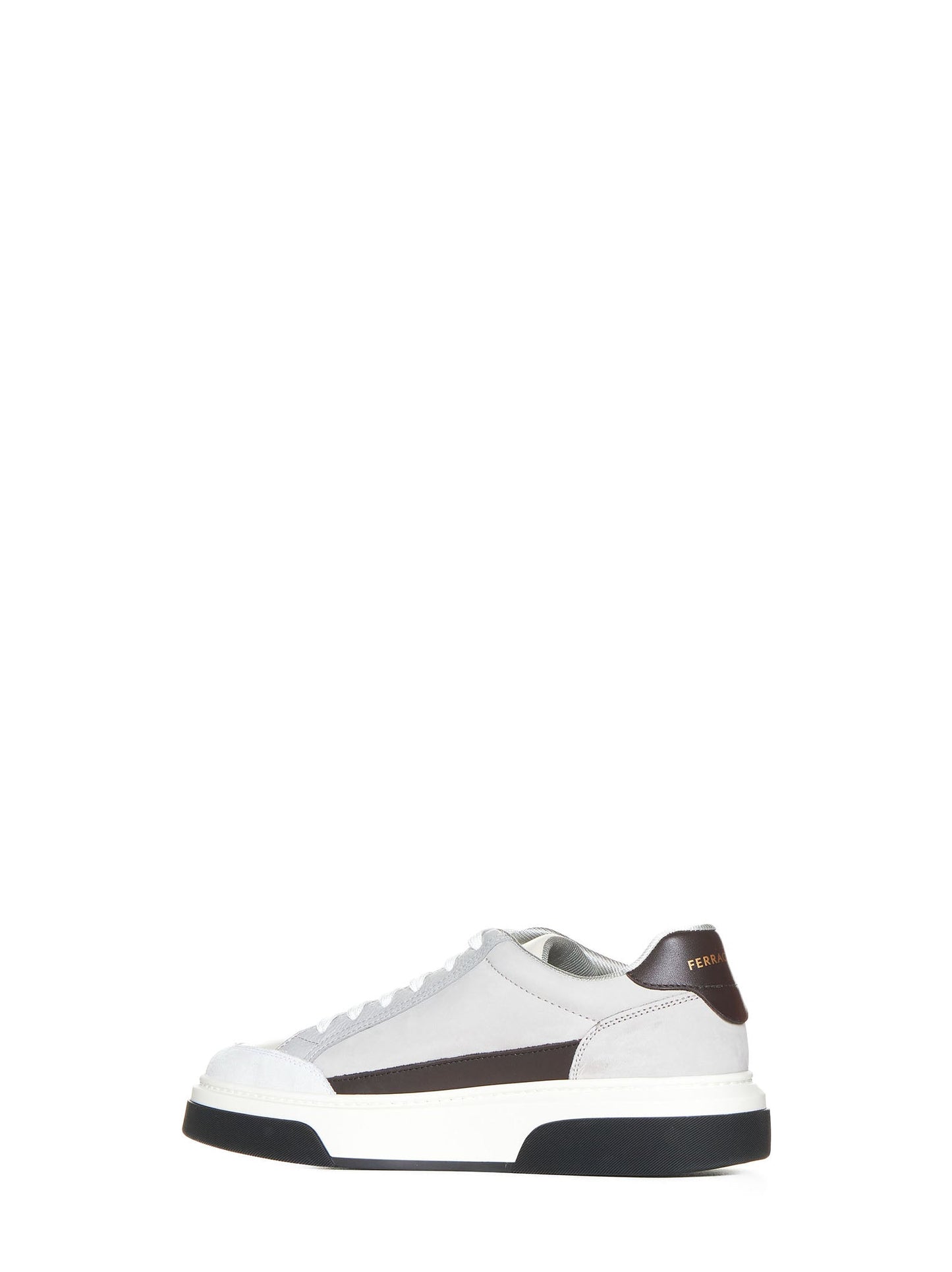 Ferragamo Men Low-Top Sneakers With Gancini FERRAGAMO