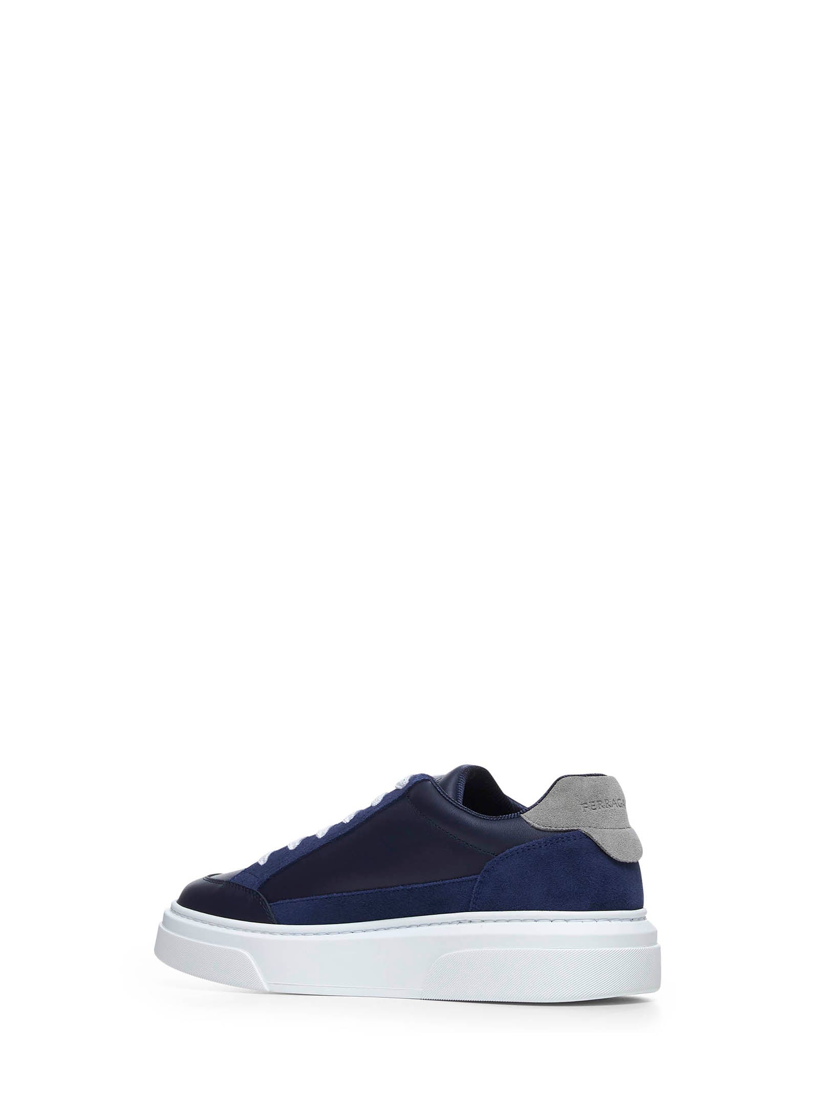Ferragamo Men Low-Top Sneakers With Gancini FERRAGAMO