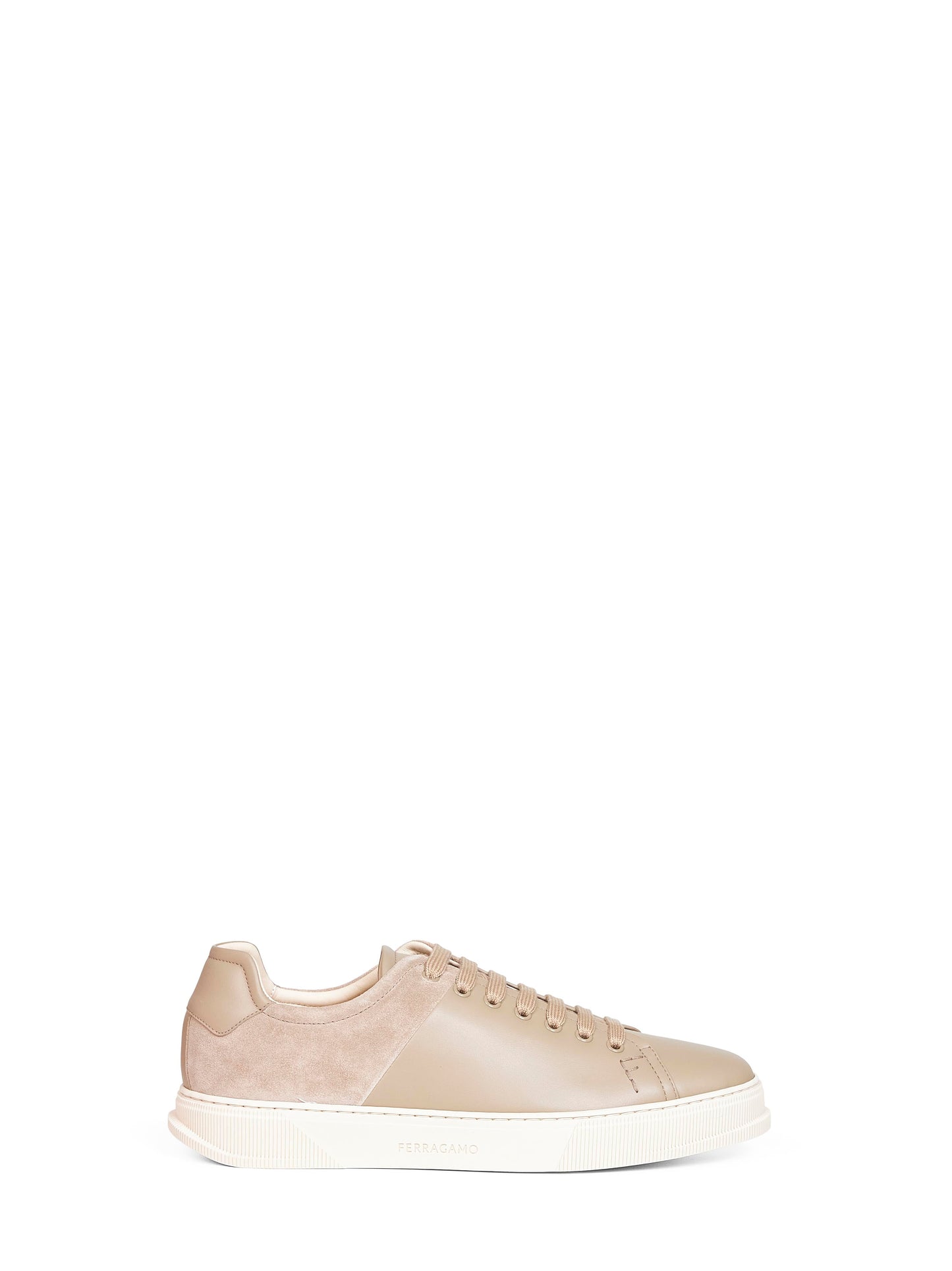 Ferragamo Men Leather And Suede Clayton Low-Top Sneakers FERRAGAMO