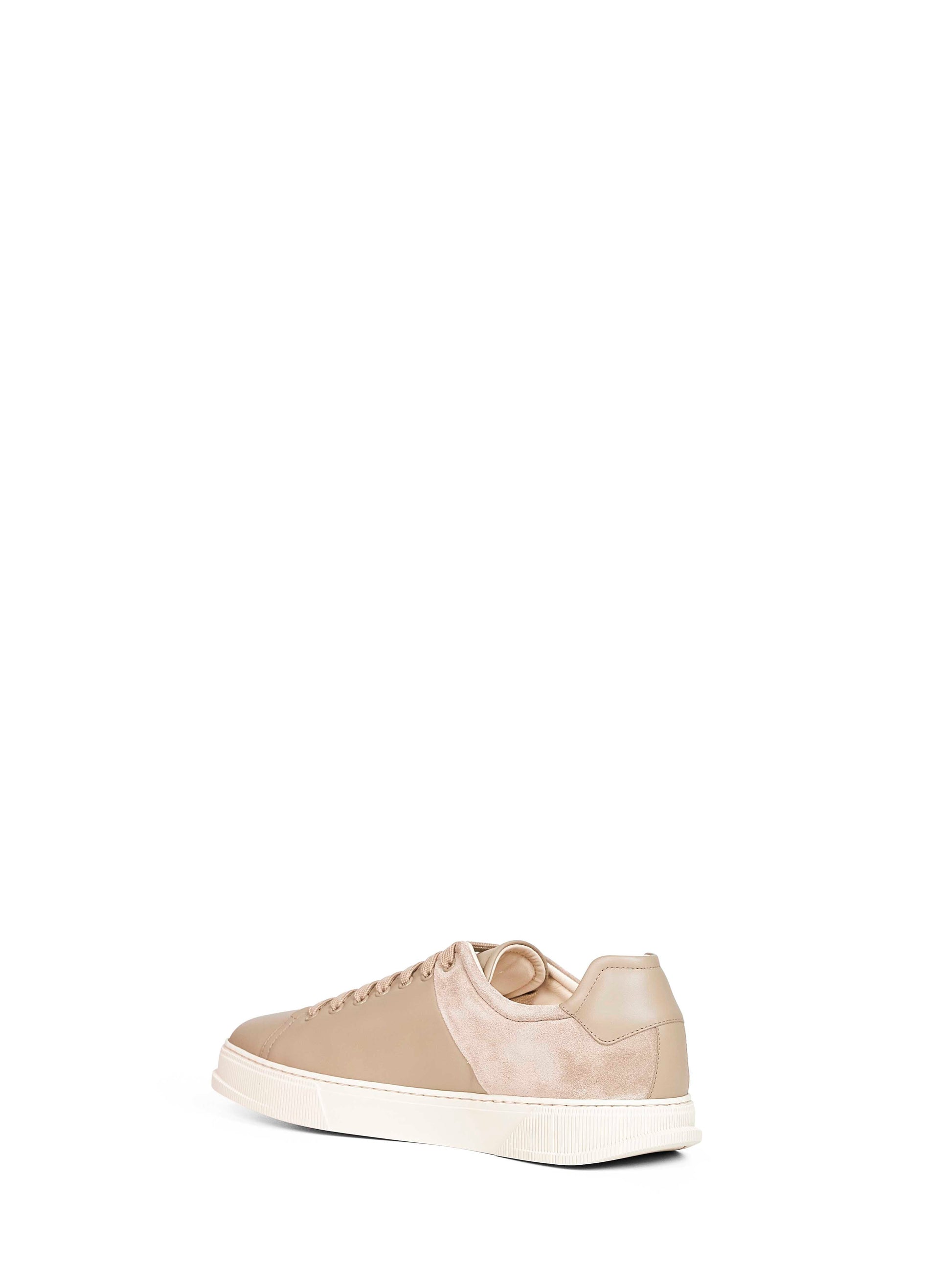 Ferragamo Men Leather And Suede Clayton Low-Top Sneakers FERRAGAMO