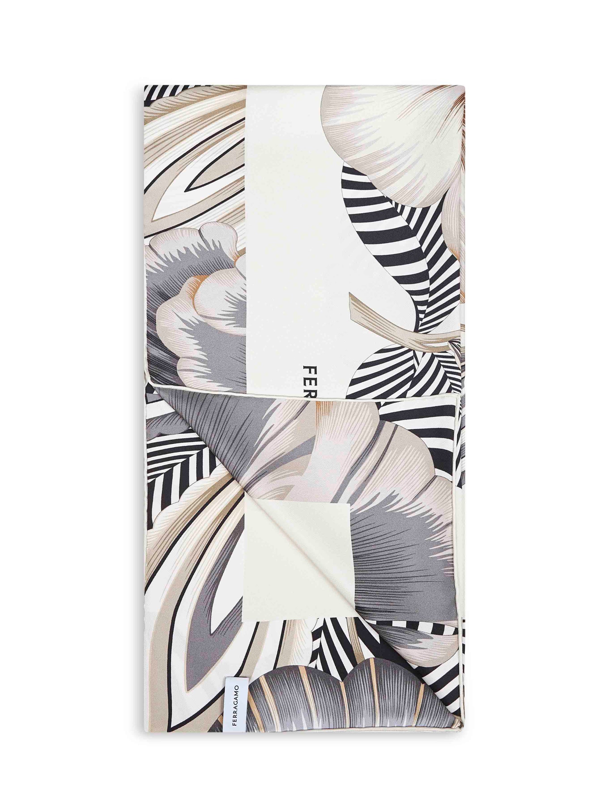 Ferragamo Women Brezza Print Silk Twill Scarf FERRAGAMO