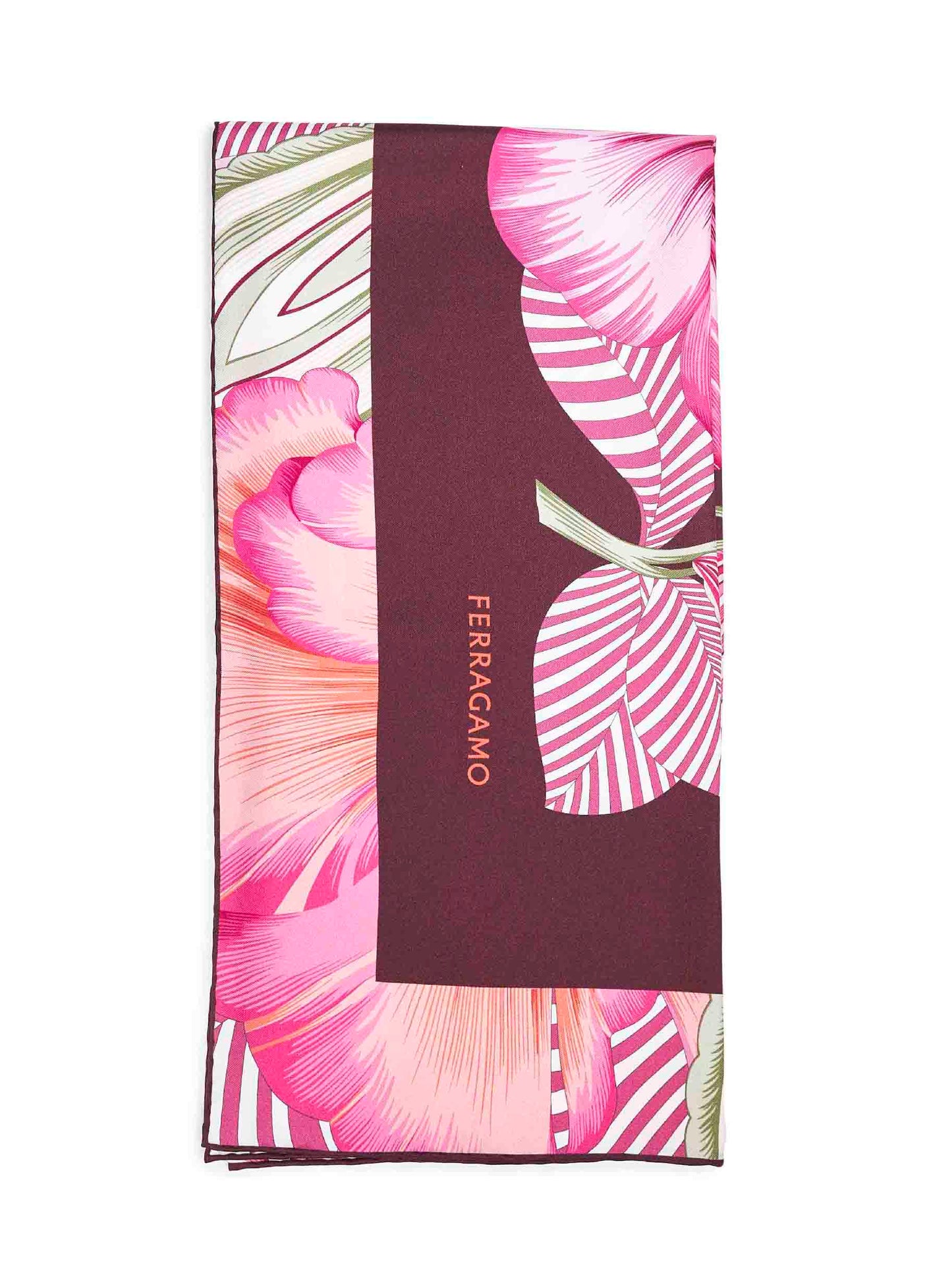 Ferragamo Women Brezza Print Silk Twill Scarf FERRAGAMO