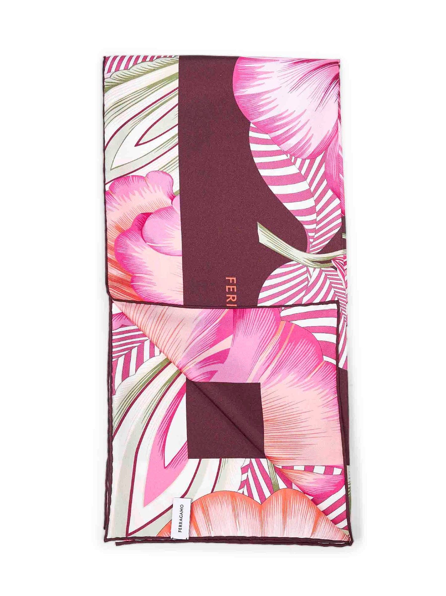 Ferragamo Women Brezza Print Silk Twill Scarf FERRAGAMO