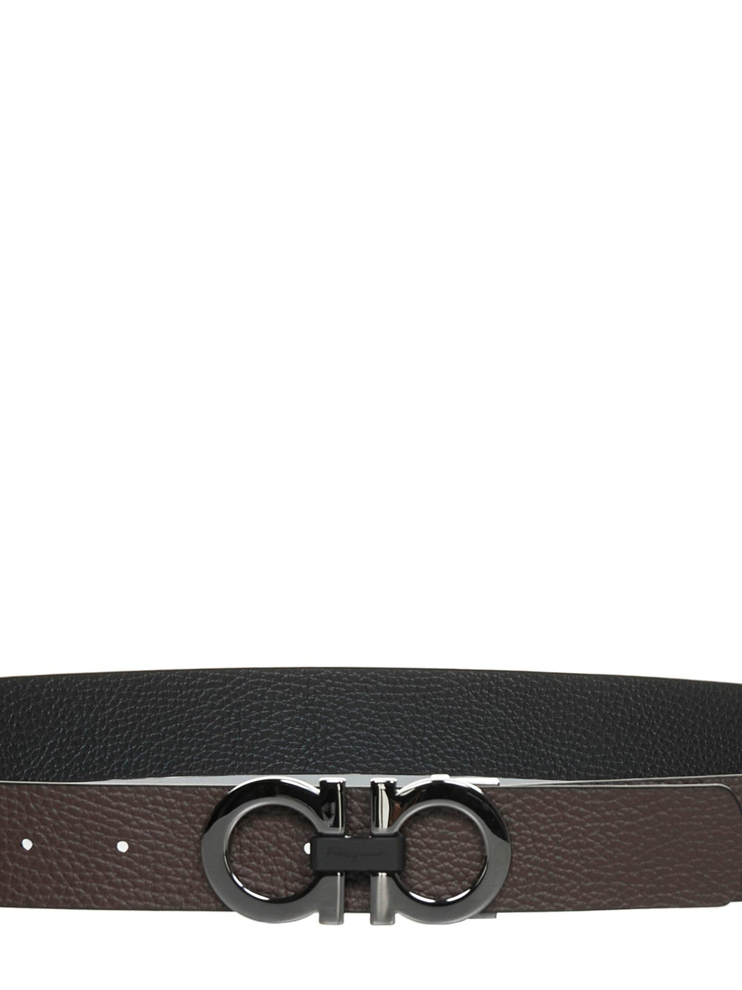 Ferragamo Men Reversible Gancini Leather Belt FERRAGAMO