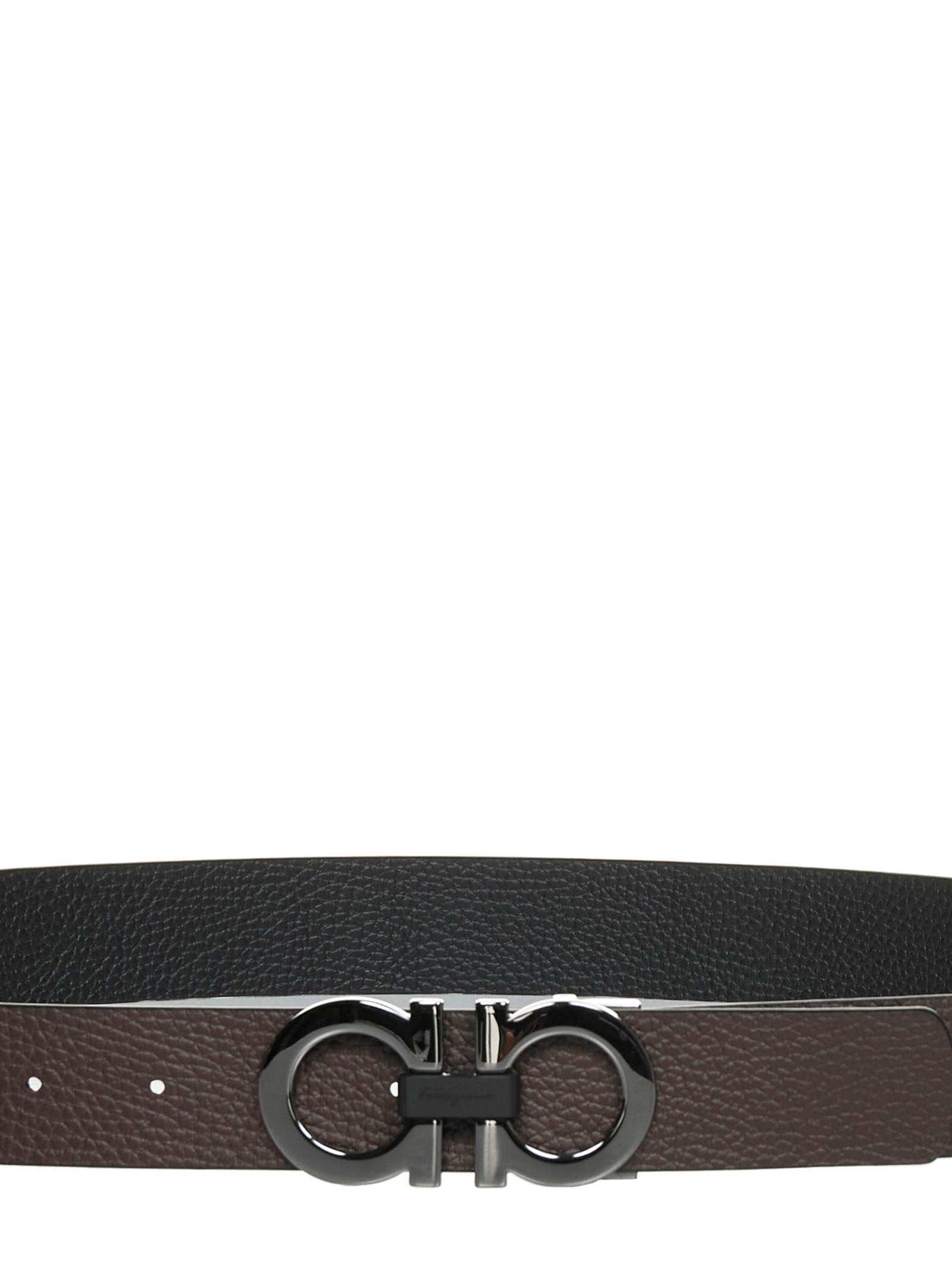 Ferragamo Men Reversible Gancini Leather Belt FERRAGAMO